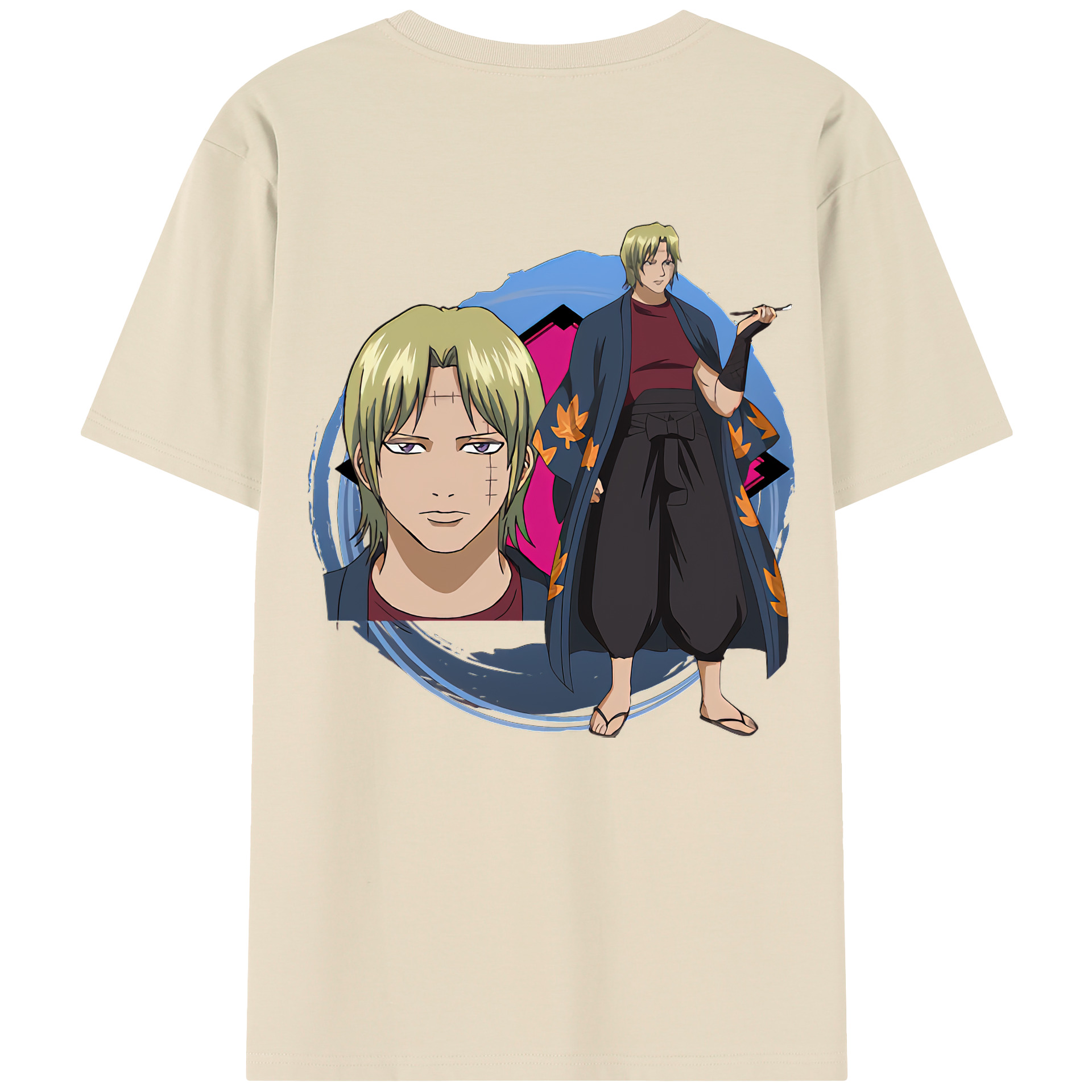 （画像用） ぎんたま 坂田銀時（さかたぎんとき） 神楽 志村新八（しむら しんぱち） GINTAMA Sakata Gintoki Kagura Shimura Shinpachi 綿100％半袖Tシャツ（背面プリント）