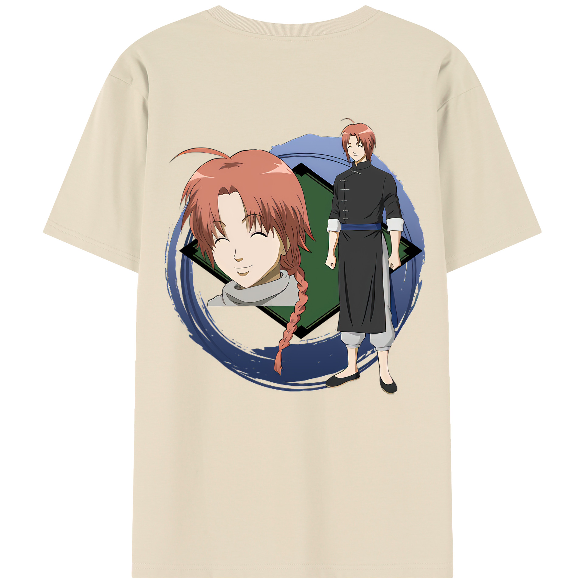 （画像用） ぎんたま 坂田銀時（さかたぎんとき） 神楽 志村新八（しむら しんぱち） GINTAMA Sakata Gintoki Kagura Shimura Shinpachi 綿100％半袖Tシャツ（背面プリント）