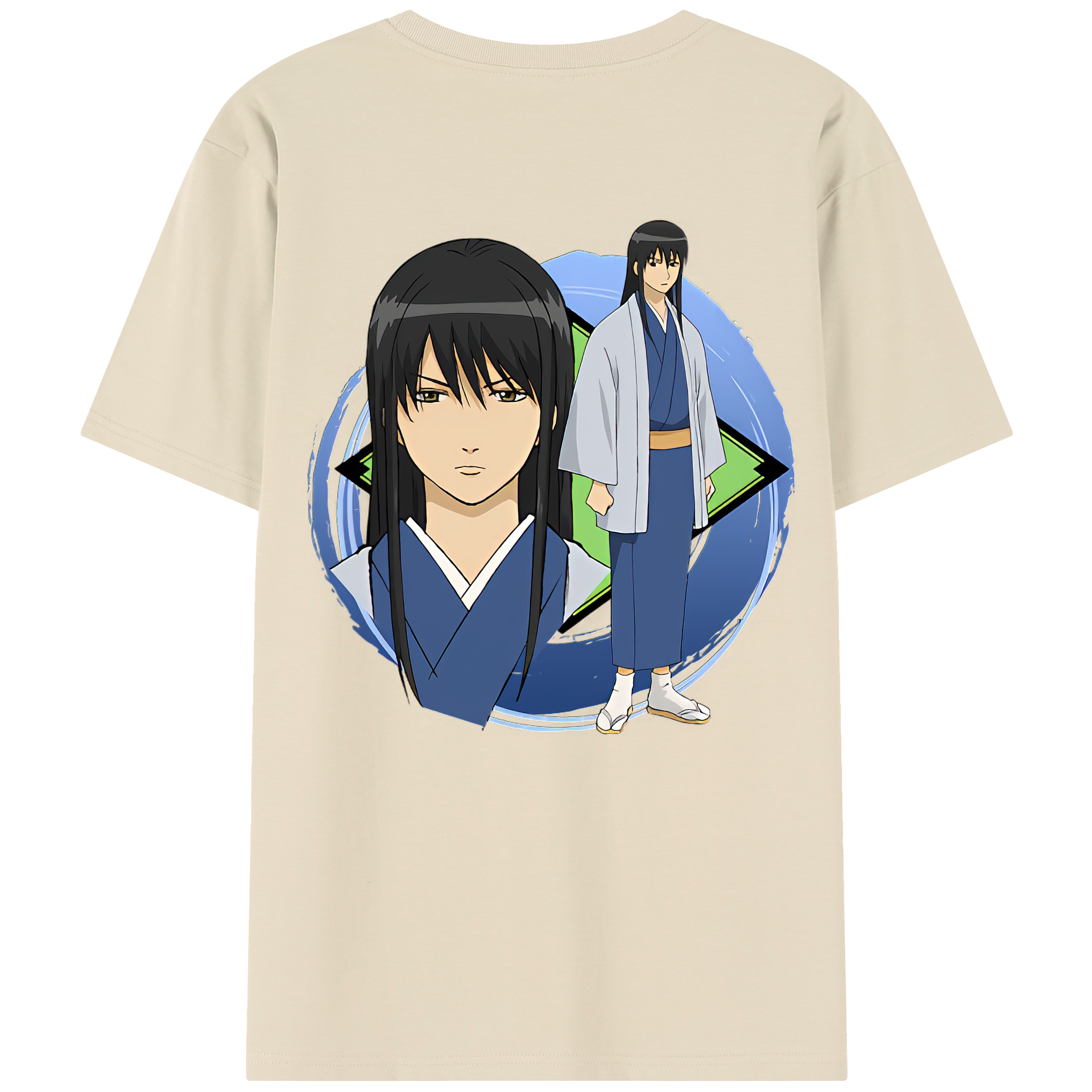 （画像用） ぎんたま 坂田銀時（さかたぎんとき） 神楽 志村新八（しむら しんぱち） GINTAMA Sakata Gintoki Kagura Shimura Shinpachi 綿100％半袖Tシャツ（背面プリント）