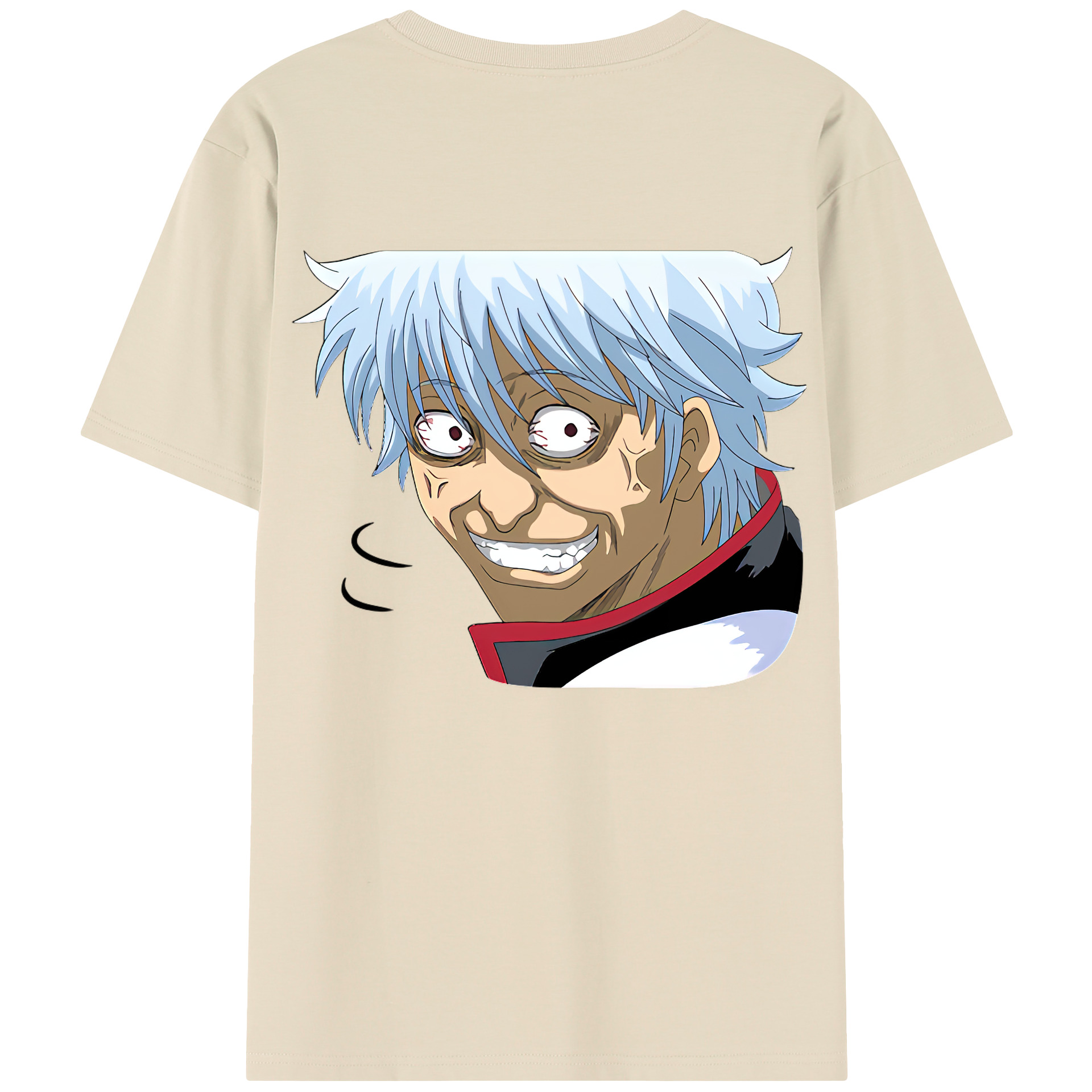 （画像用） ぎんたま 坂田銀時（さかたぎんとき） 神楽 志村新八（しむら しんぱち） GINTAMA Sakata Gintoki Kagura Shimura Shinpachi 綿100％半袖Tシャツ（背面プリント）