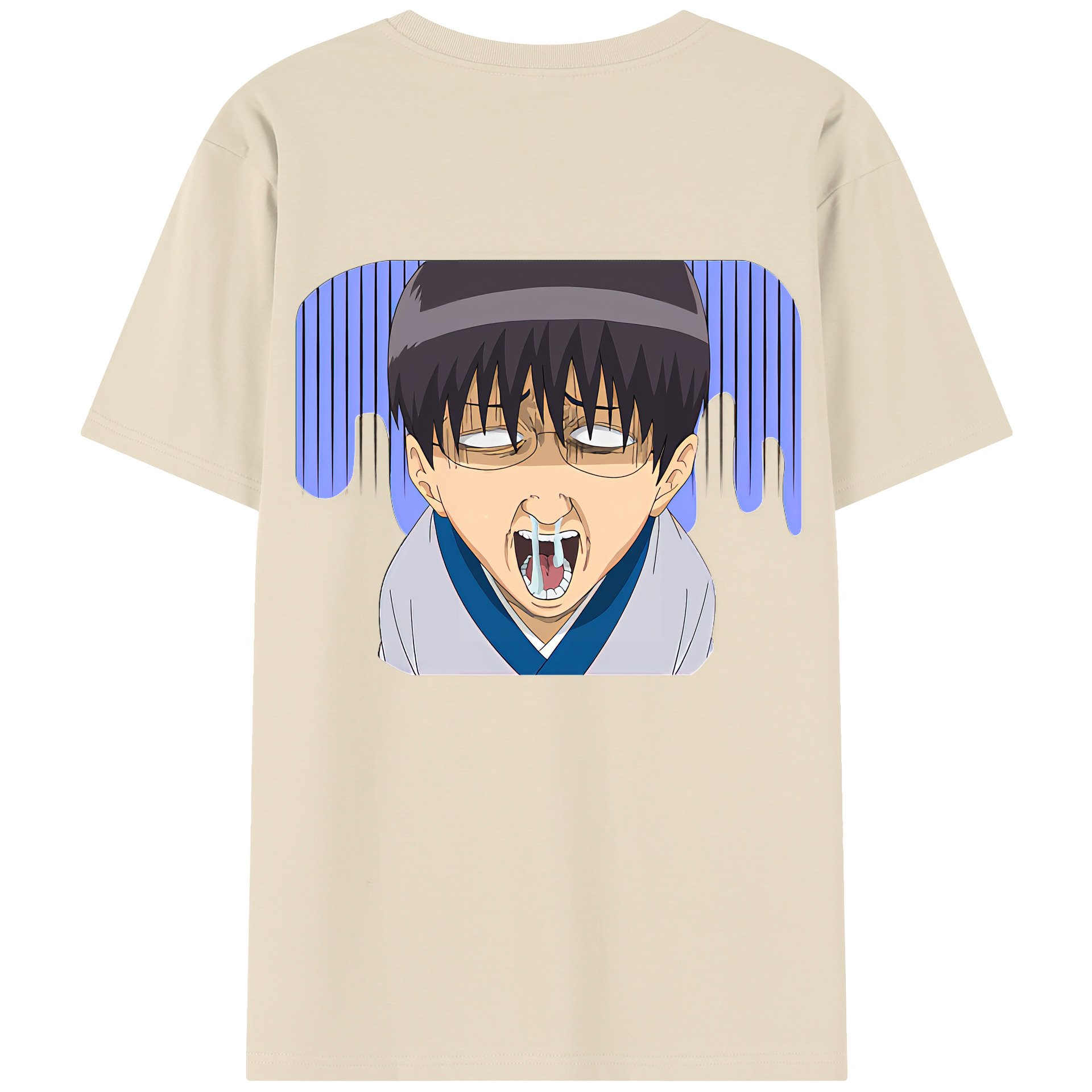 （画像用） ぎんたま 坂田銀時（さかたぎんとき） 神楽 志村新八（しむら しんぱち） GINTAMA Sakata Gintoki Kagura Shimura Shinpachi 綿100％半袖Tシャツ（背面プリント）