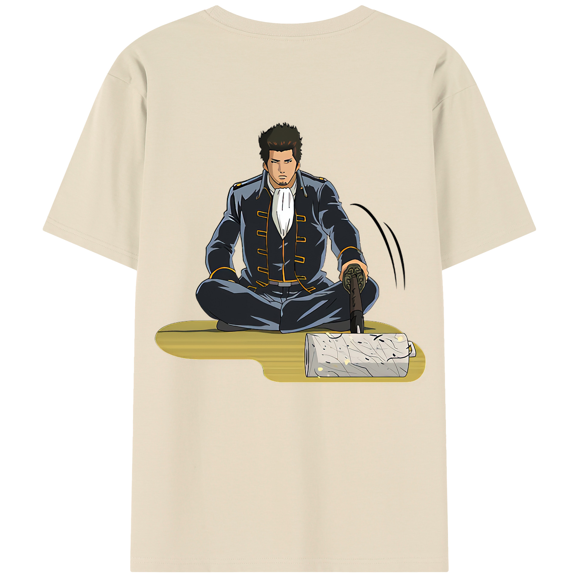 （画像用） ぎんたま 坂田銀時（さかたぎんとき） 神楽 志村新八（しむら しんぱち） GINTAMA Sakata Gintoki Kagura Shimura Shinpachi 綿100％半袖Tシャツ（背面プリント）