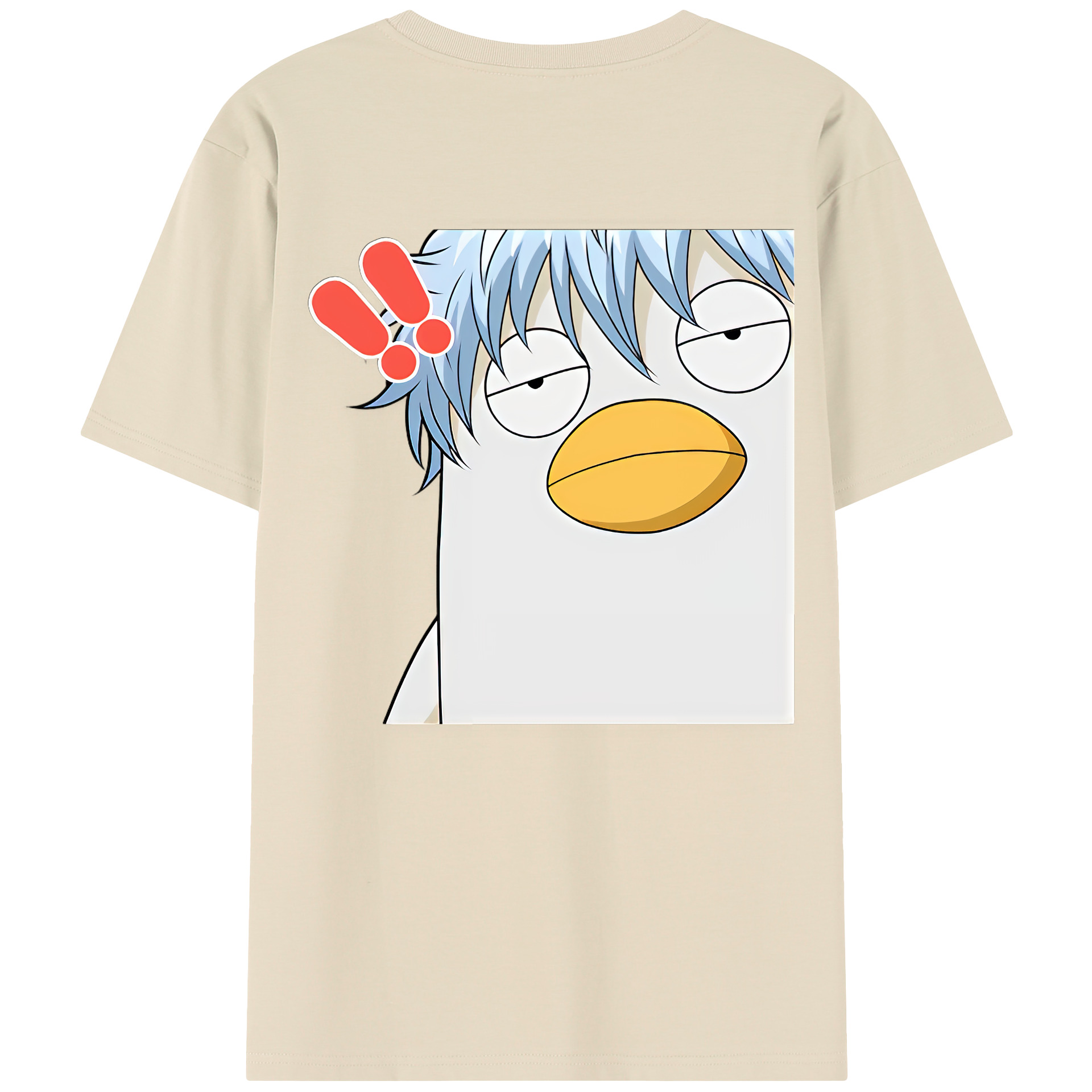 （画像用） ぎんたま 坂田銀時（さかたぎんとき） 神楽 志村新八（しむら しんぱち） GINTAMA Sakata Gintoki Kagura Shimura Shinpachi 綿100％半袖Tシャツ（背面プリント）