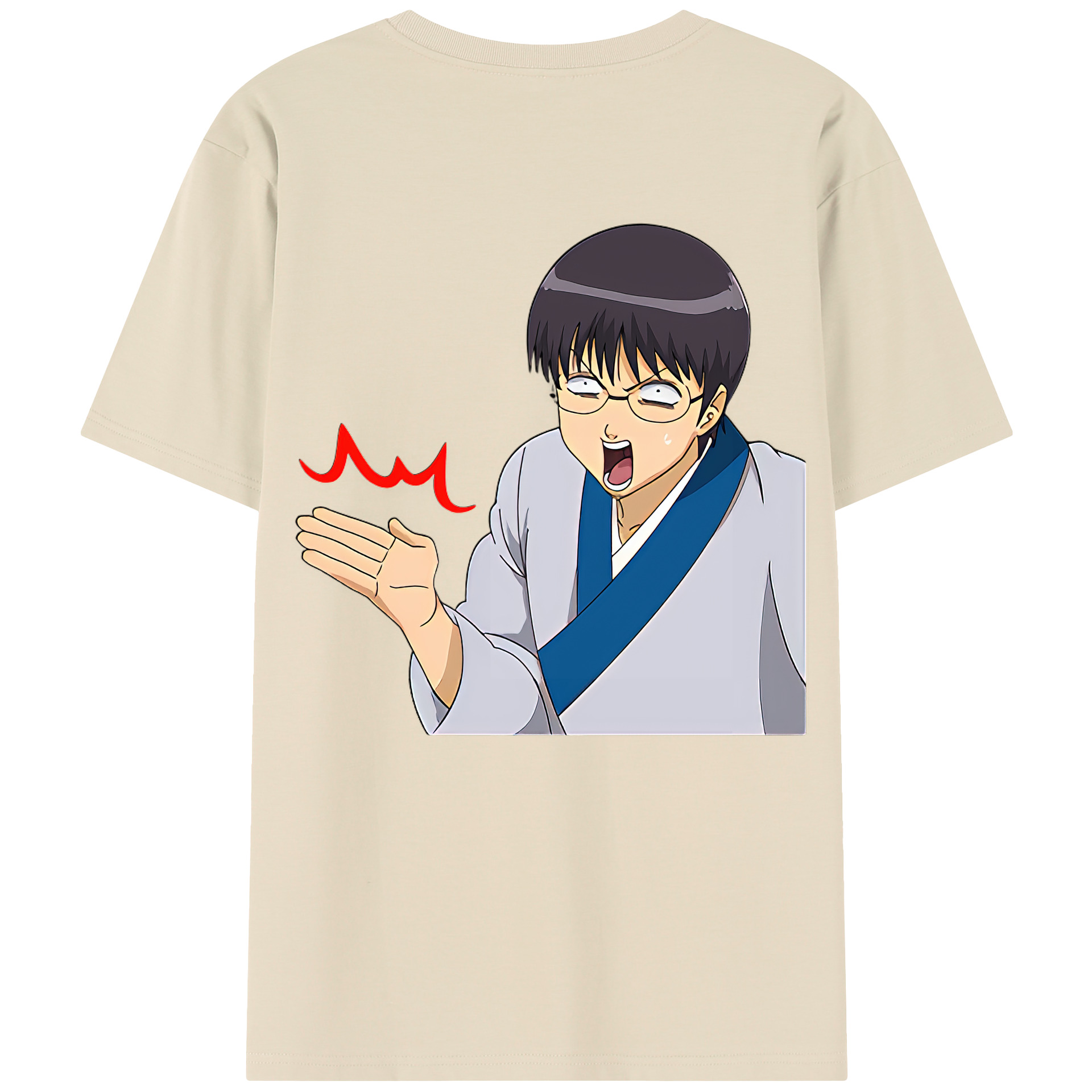 （画像用） ぎんたま 坂田銀時（さかたぎんとき） 神楽 志村新八（しむら しんぱち） GINTAMA Sakata Gintoki Kagura Shimura Shinpachi 綿100％半袖Tシャツ（背面プリント）