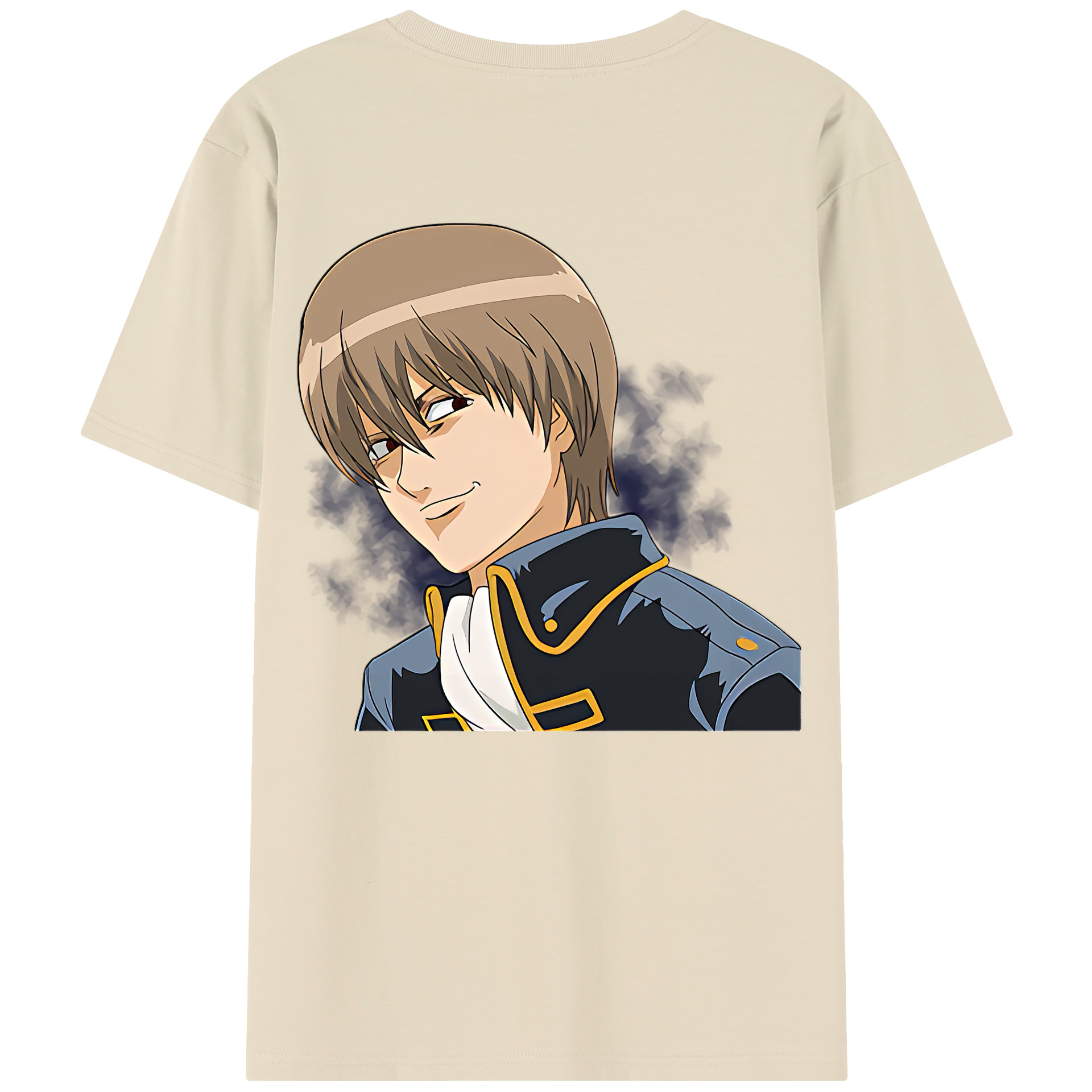 （画像用） ぎんたま 坂田銀時（さかたぎんとき） 神楽 志村新八（しむら しんぱち） GINTAMA Sakata Gintoki Kagura Shimura Shinpachi 綿100％半袖Tシャツ（背面プリント）