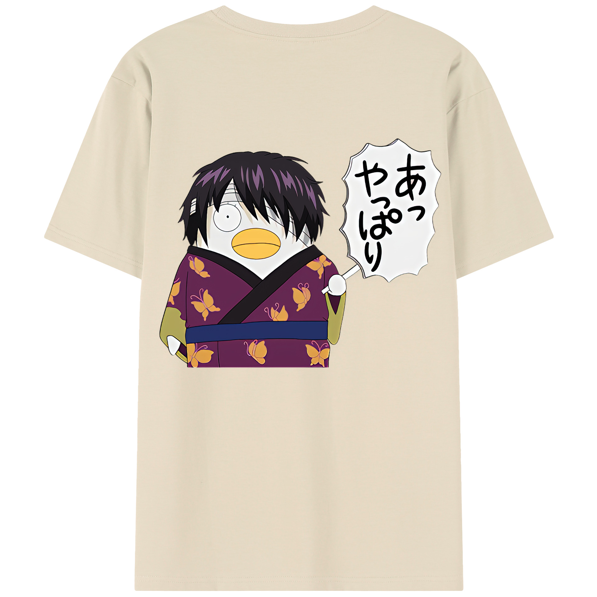 （画像用） ぎんたま 坂田銀時（さかたぎんとき） 神楽 志村新八（しむら しんぱち） GINTAMA Sakata Gintoki Kagura Shimura Shinpachi 綿100％半袖Tシャツ（背面プリント）