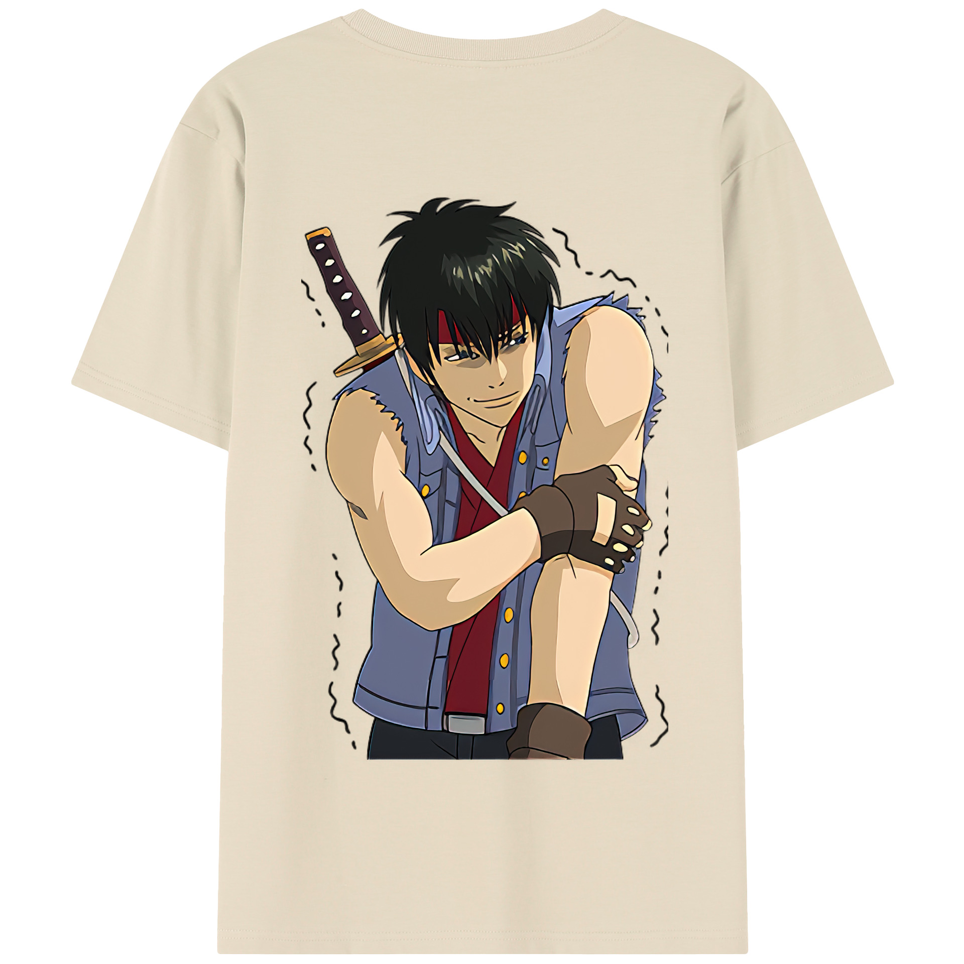 （画像用） ぎんたま 坂田銀時（さかたぎんとき） 神楽 志村新八（しむら しんぱち） GINTAMA Sakata Gintoki Kagura Shimura Shinpachi 綿100％半袖Tシャツ（背面プリント）