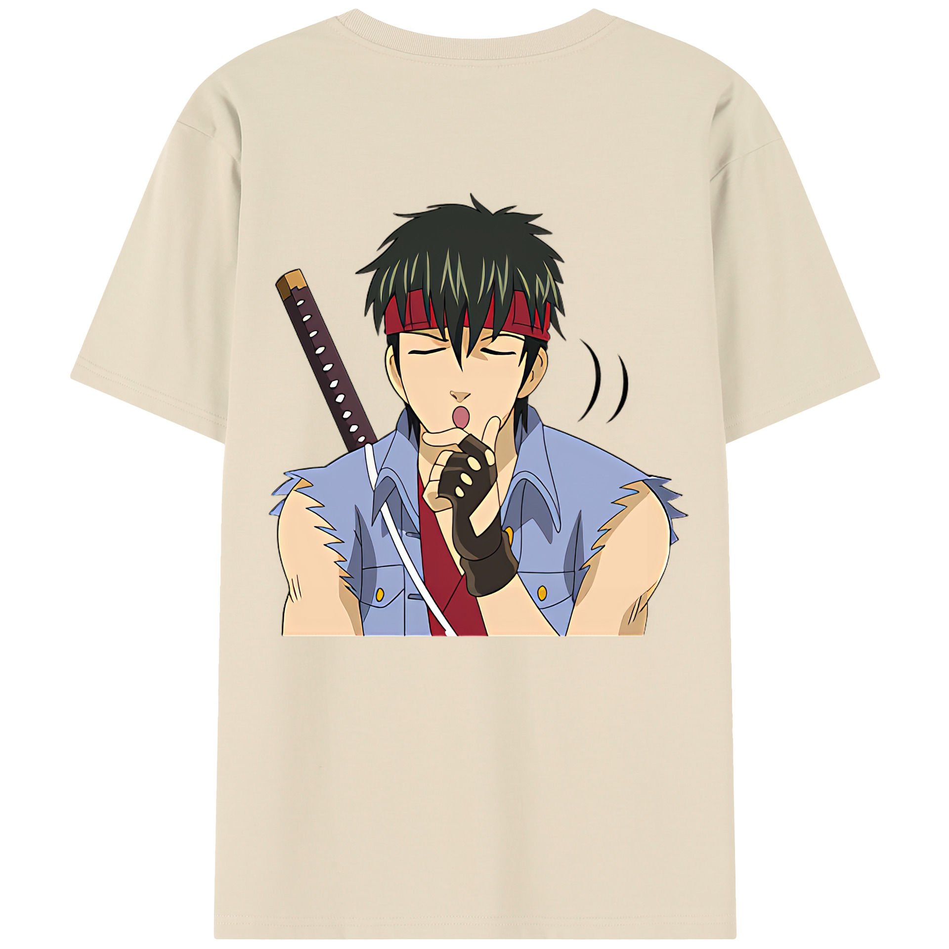 （画像用） ぎんたま 坂田銀時（さかたぎんとき） 神楽 志村新八（しむら しんぱち） GINTAMA Sakata Gintoki Kagura Shimura Shinpachi 綿100％半袖Tシャツ（背面プリント）