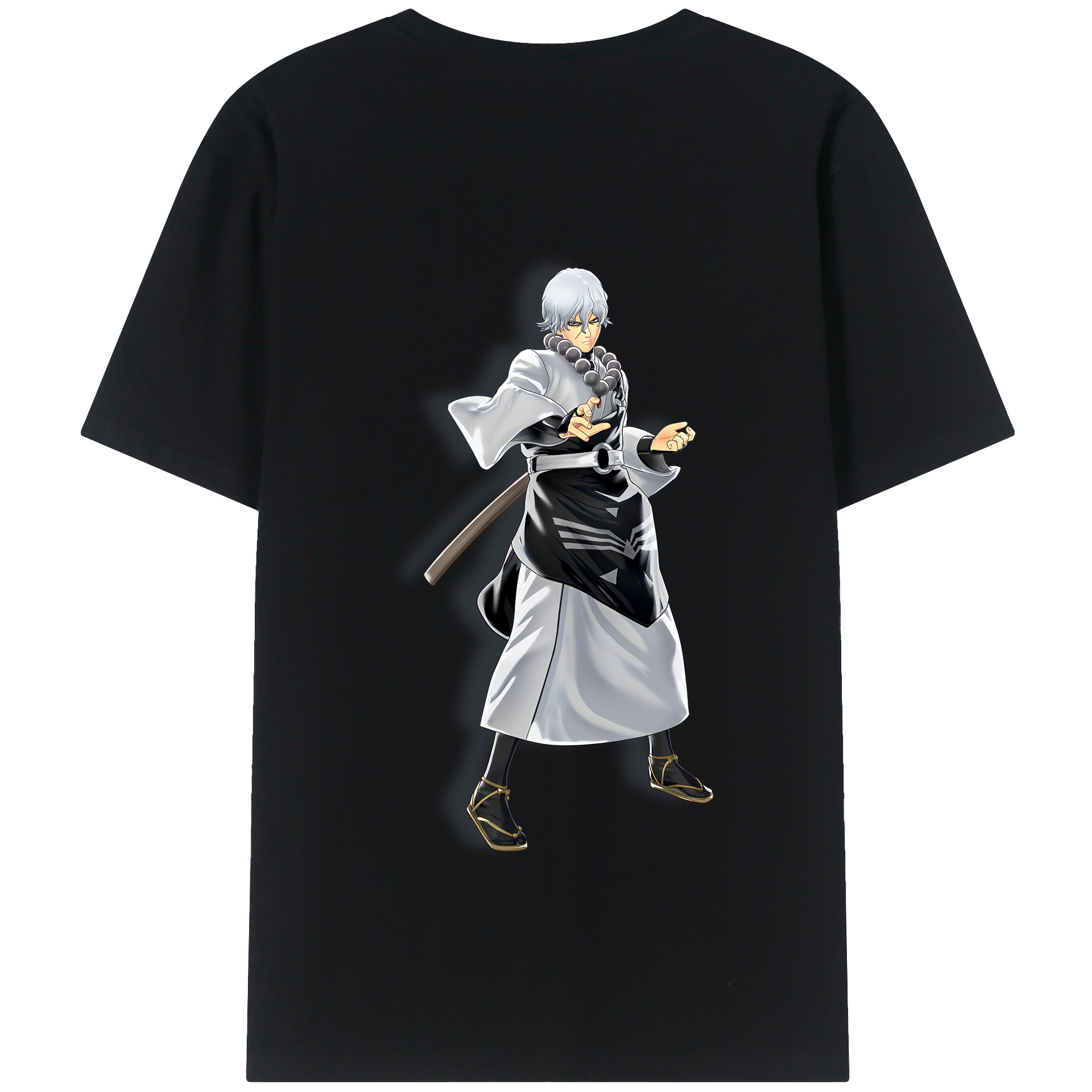 （画像用） ぎんたま 坂田銀時（さかたぎんとき） 神楽 志村新八（しむら しんぱち） GINTAMA Sakata Gintoki Kagura Shimura Shinpachi 綿100％半袖Tシャツ（背面プリント）