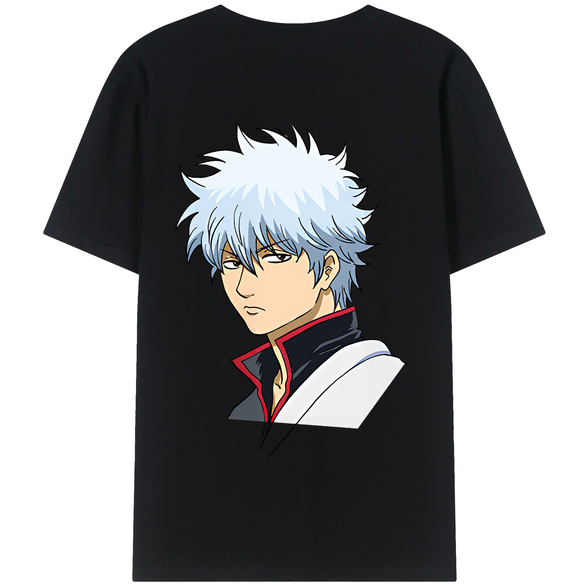 （画像用） ぎんたま 坂田銀時（さかたぎんとき） 神楽 志村新八（しむら しんぱち） GINTAMA Sakata Gintoki Kagura Shimura Shinpachi 綿100％半袖Tシャツ（背面プリント）