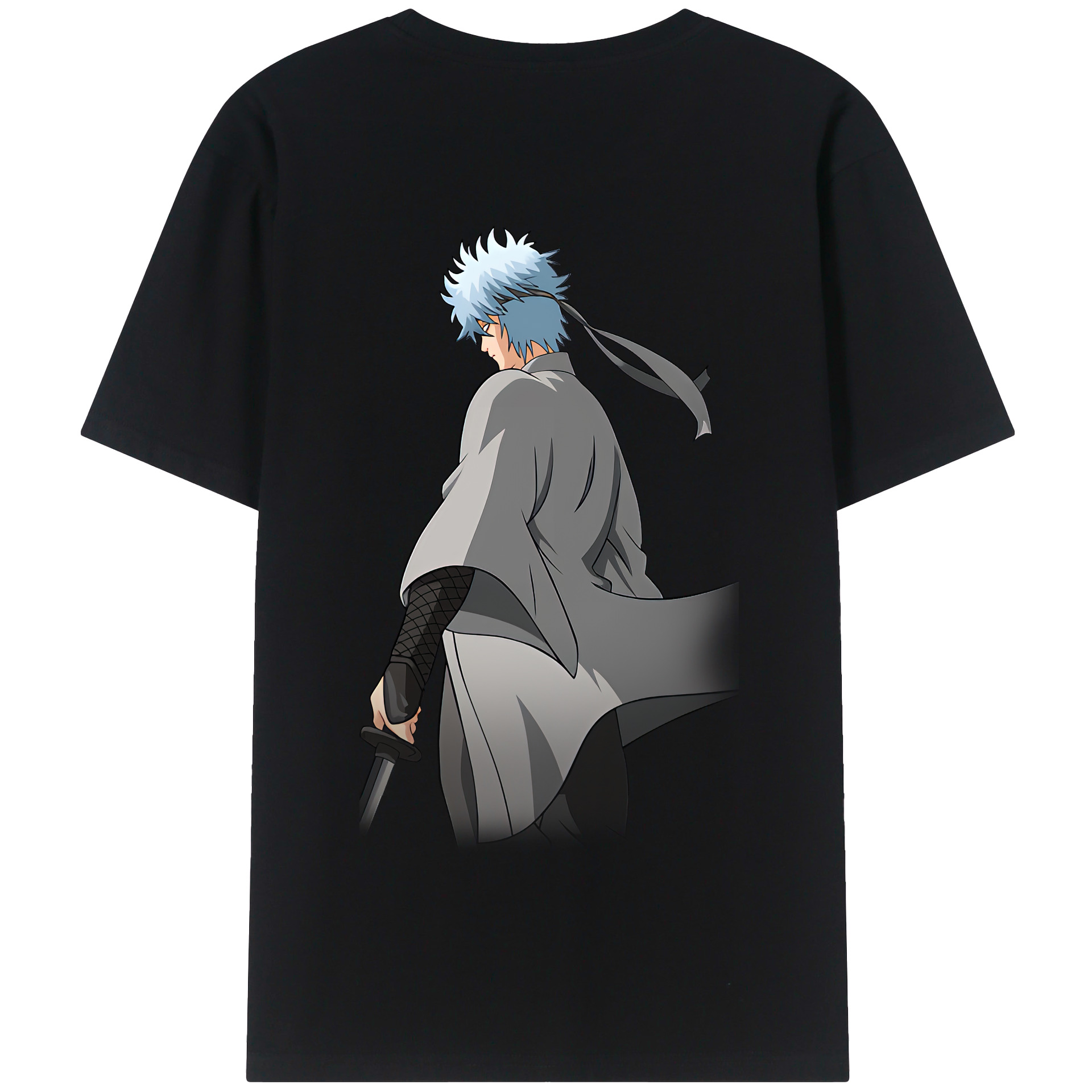 （画像用） ぎんたま 坂田銀時（さかたぎんとき） 神楽 志村新八（しむら しんぱち） GINTAMA Sakata Gintoki Kagura Shimura Shinpachi 綿100％半袖Tシャツ（背面プリント）