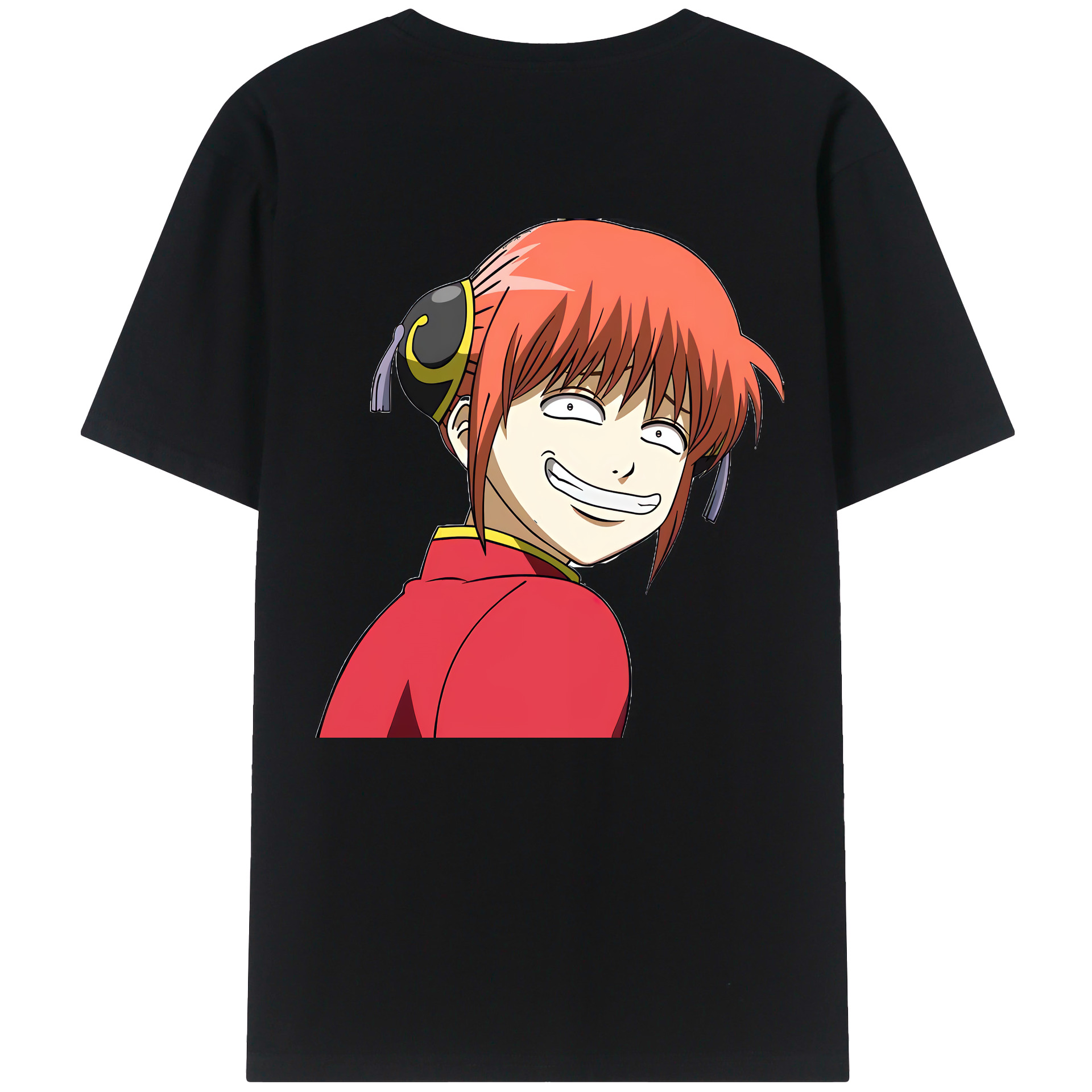 （画像用） ぎんたま 坂田銀時（さかたぎんとき） 神楽 志村新八（しむら しんぱち） GINTAMA Sakata Gintoki Kagura Shimura Shinpachi 綿100％半袖Tシャツ（背面プリント）