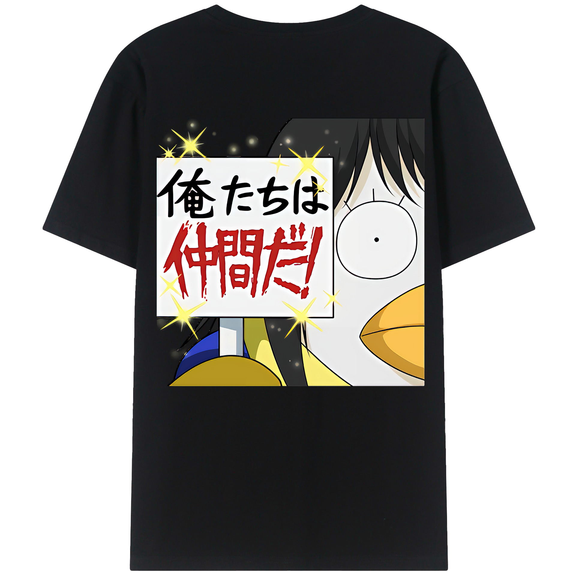 （画像用） ぎんたま 坂田銀時（さかたぎんとき） 神楽 志村新八（しむら しんぱち） GINTAMA Sakata Gintoki Kagura Shimura Shinpachi 綿100％半袖Tシャツ（背面プリント）