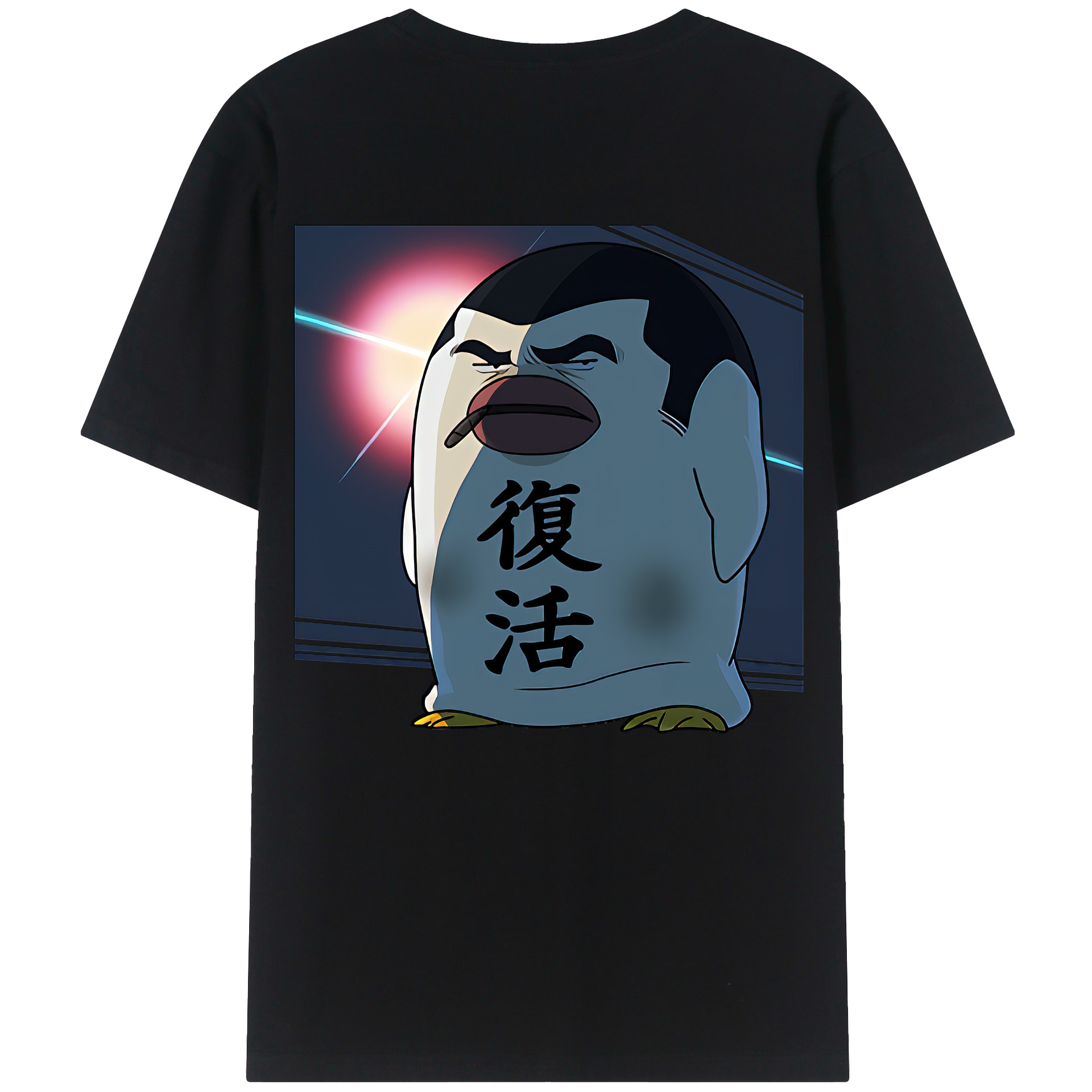 （画像用） ぎんたま 坂田銀時（さかたぎんとき） 神楽 志村新八（しむら しんぱち） GINTAMA Sakata Gintoki Kagura Shimura Shinpachi 綿100％半袖Tシャツ（背面プリント）