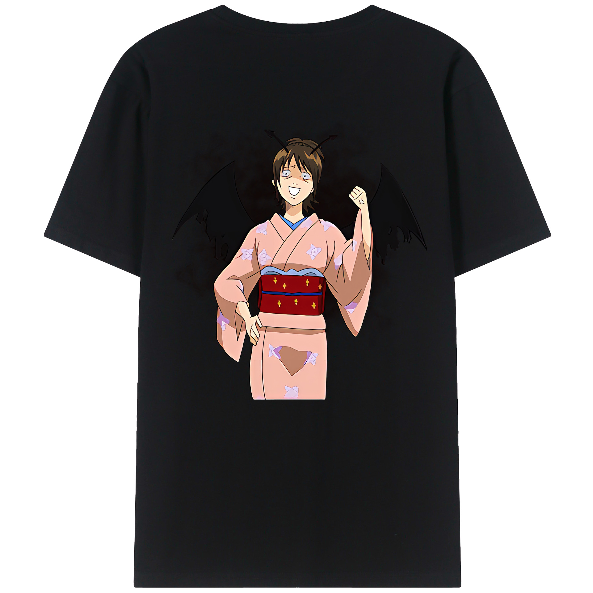 （画像用） ぎんたま 坂田銀時（さかたぎんとき） 神楽 志村新八（しむら しんぱち） GINTAMA Sakata Gintoki Kagura Shimura Shinpachi 綿100％半袖Tシャツ（背面プリント）