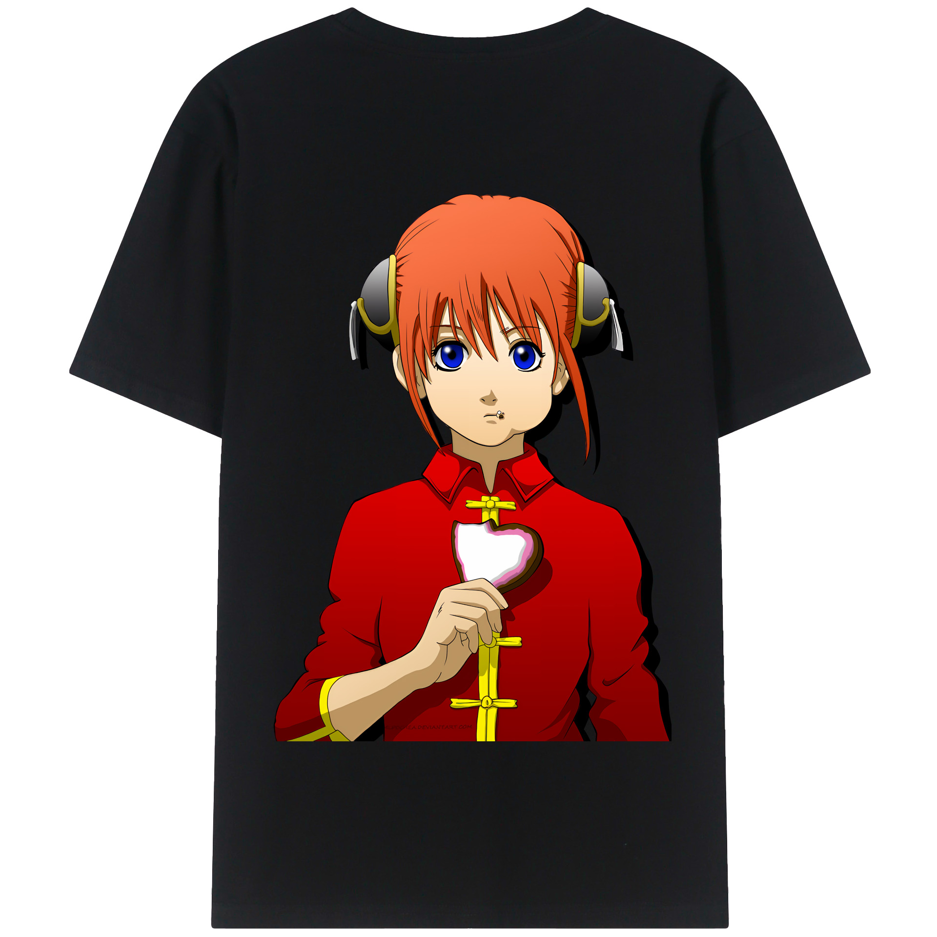ぎんたま 坂田銀時（さかたぎんとき） 神楽 志村新八（しむら しんぱち） GINTAMA Sakata Gintoki Kagura Shimura Shinpachi 綿100％半袖Tシャツ（背面プリント）