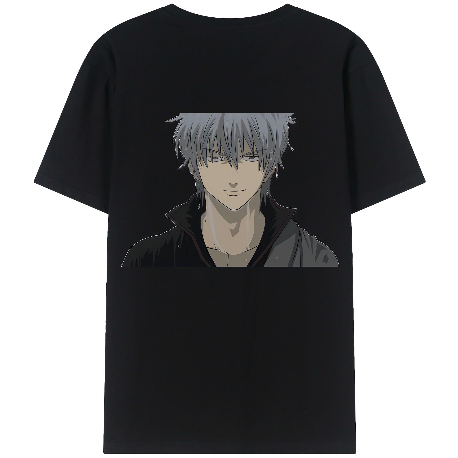 （画像用） ぎんたま 坂田銀時（さかたぎんとき） 神楽 志村新八（しむら しんぱち） GINTAMA Sakata Gintoki Kagura Shimura Shinpachi 綿100％半袖Tシャツ（背面プリント）
