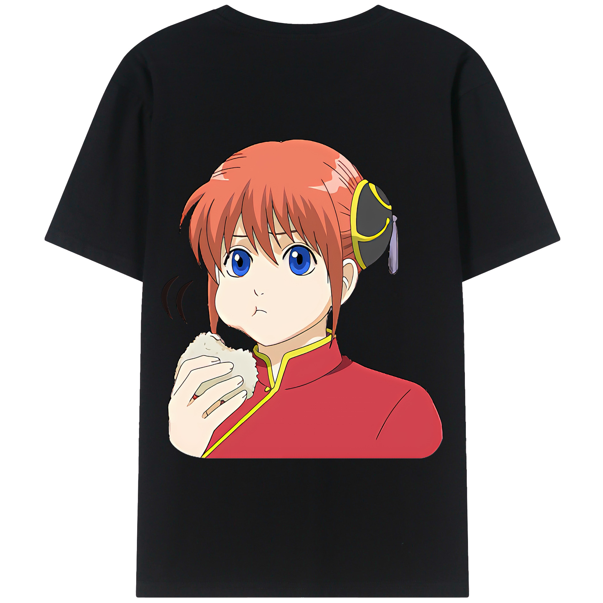 （画像用） ぎんたま 坂田銀時（さかたぎんとき） 神楽 志村新八（しむら しんぱち） GINTAMA Sakata Gintoki Kagura Shimura Shinpachi 綿100％半袖Tシャツ（背面プリント）