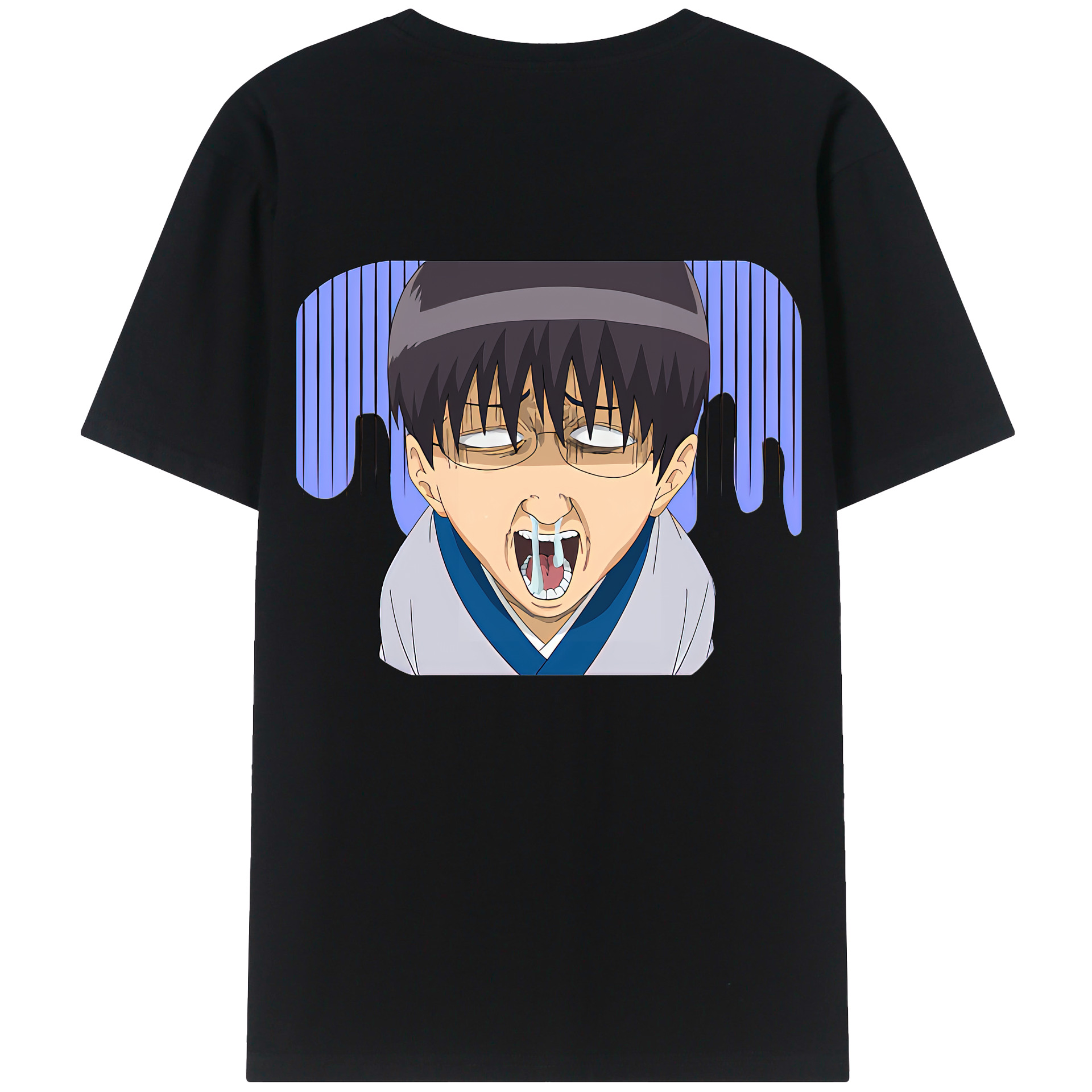 （画像用） ぎんたま 坂田銀時（さかたぎんとき） 神楽 志村新八（しむら しんぱち） GINTAMA Sakata Gintoki Kagura Shimura Shinpachi 綿100％半袖Tシャツ（背面プリント）