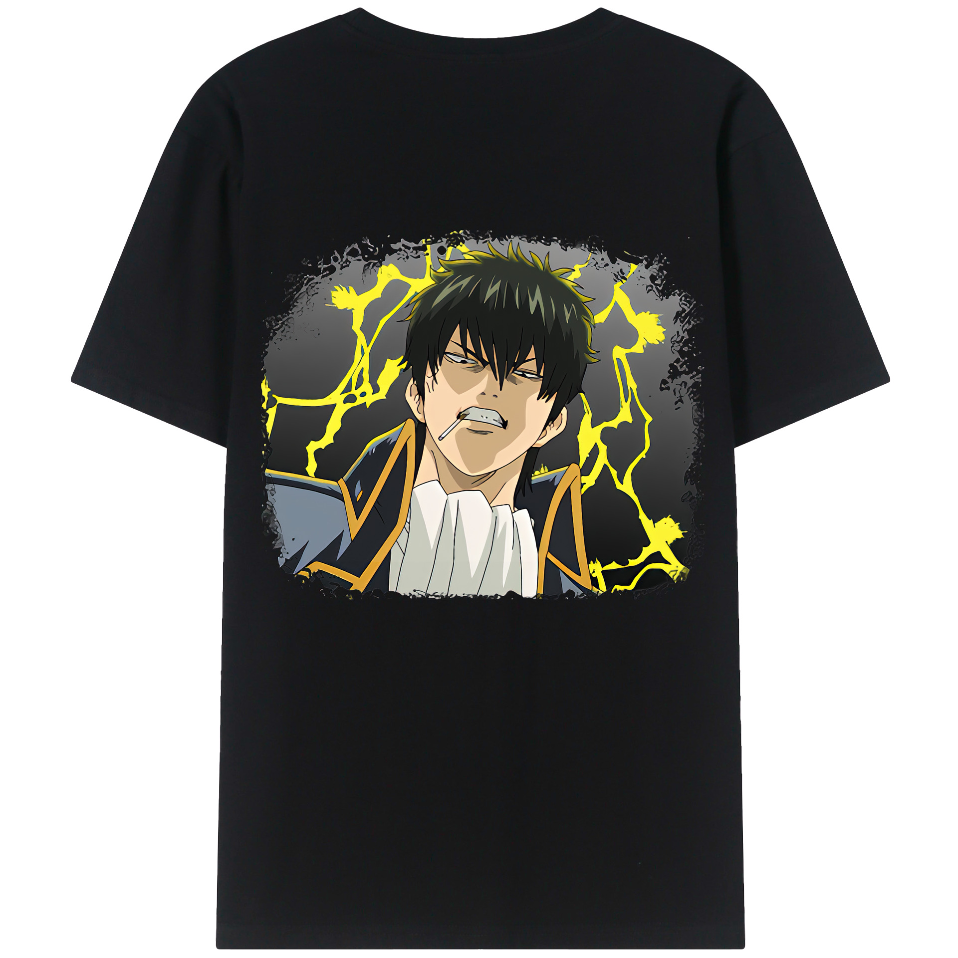 （画像用） ぎんたま 坂田銀時（さかたぎんとき） 神楽 志村新八（しむら しんぱち） GINTAMA Sakata Gintoki Kagura Shimura Shinpachi 綿100％半袖Tシャツ（背面プリント）