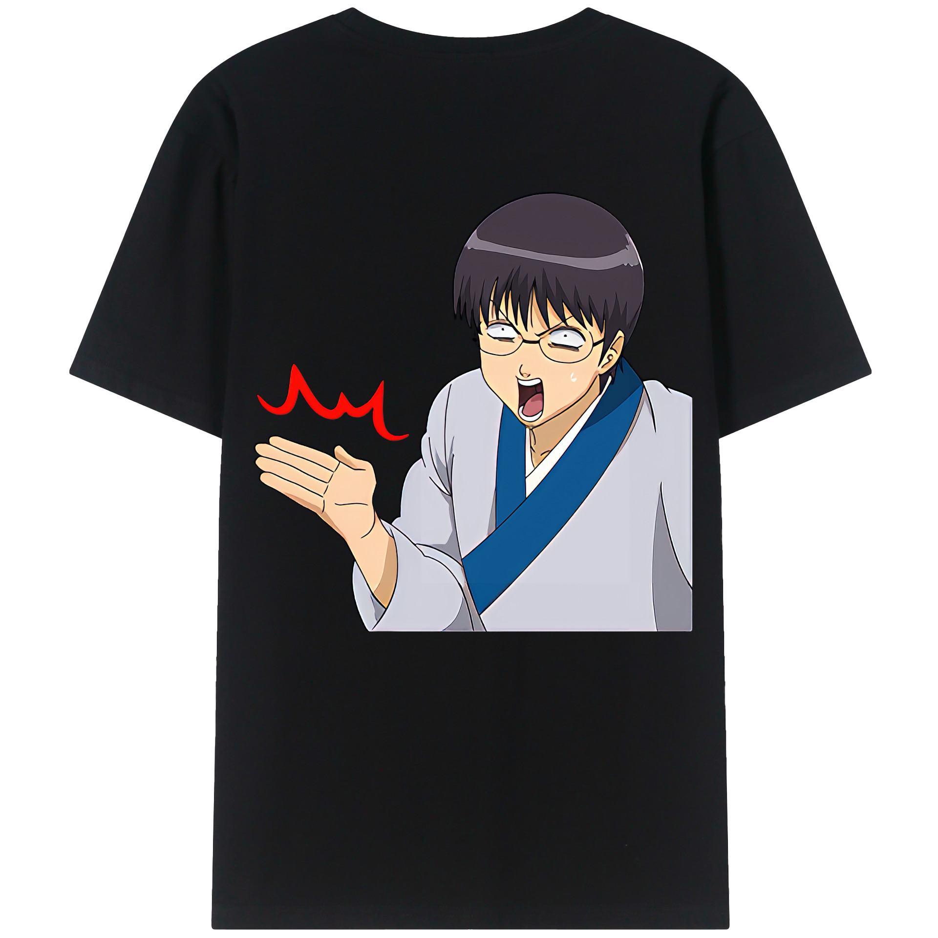 （画像用） ぎんたま 坂田銀時（さかたぎんとき） 神楽 志村新八（しむら しんぱち） GINTAMA Sakata Gintoki Kagura Shimura Shinpachi 綿100％半袖Tシャツ（背面プリント）