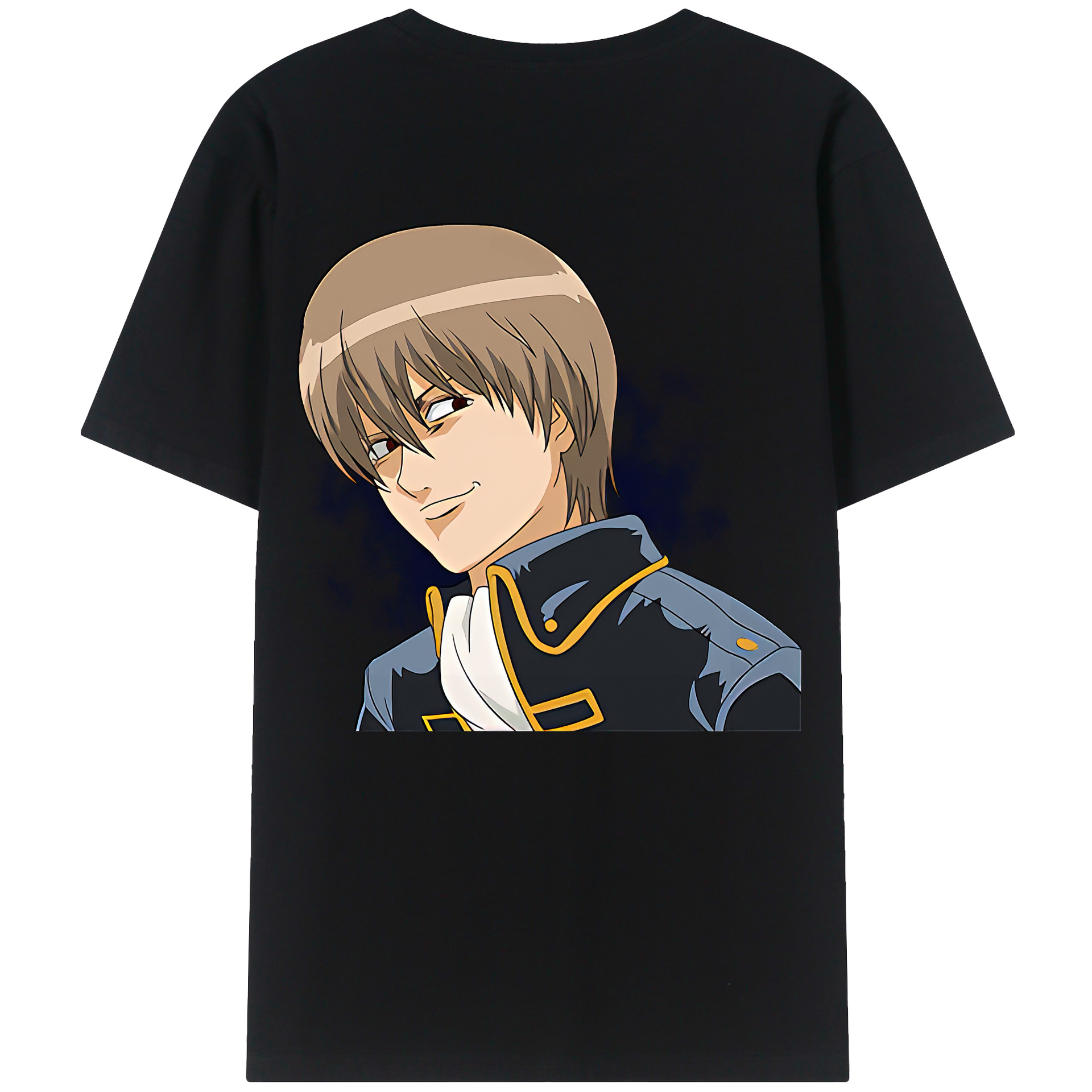 （画像用） ぎんたま 坂田銀時（さかたぎんとき） 神楽 志村新八（しむら しんぱち） GINTAMA Sakata Gintoki Kagura Shimura Shinpachi 綿100％半袖Tシャツ（背面プリント）