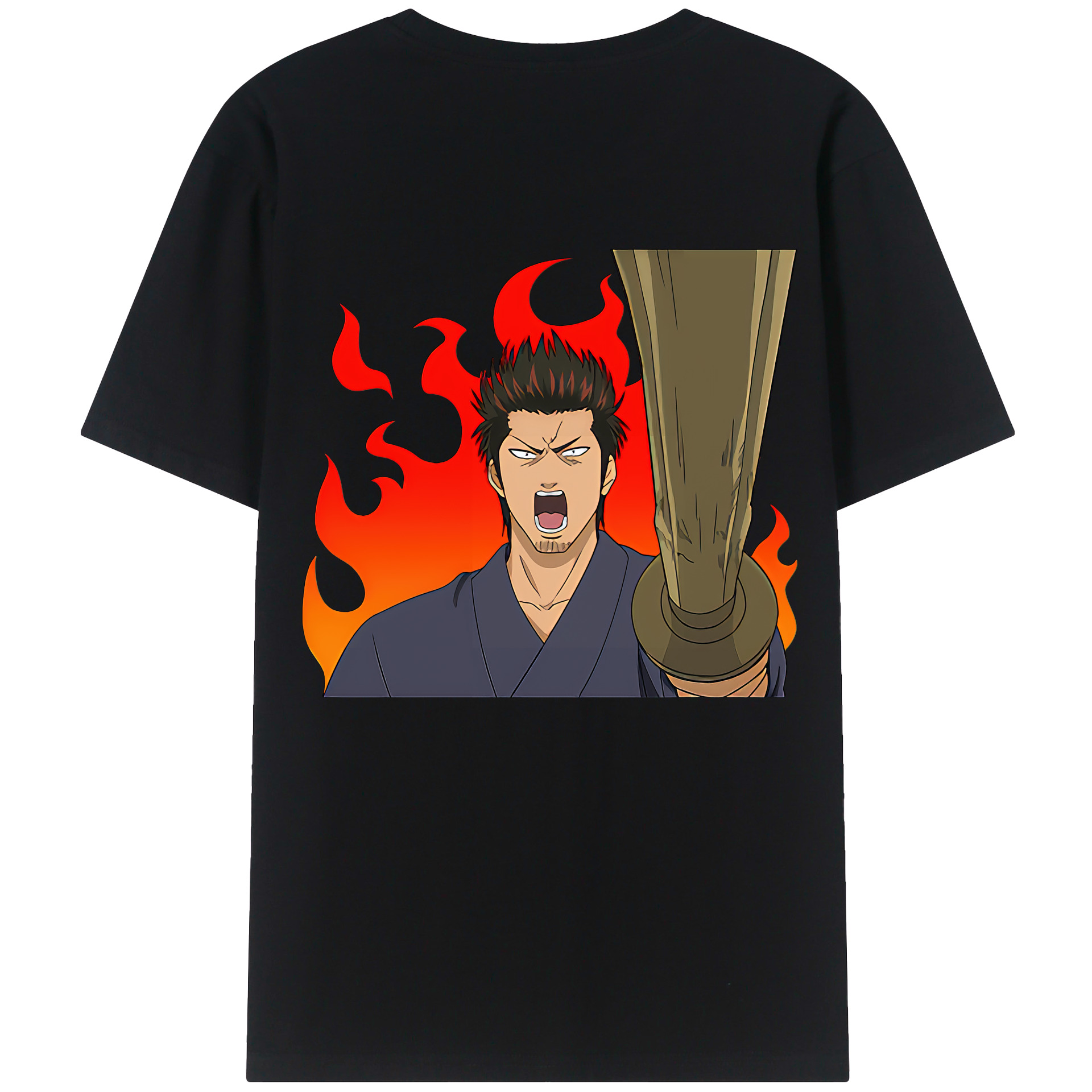 （画像用） ぎんたま 坂田銀時（さかたぎんとき） 神楽 志村新八（しむら しんぱち） GINTAMA Sakata Gintoki Kagura Shimura Shinpachi 綿100％半袖Tシャツ（背面プリント）
