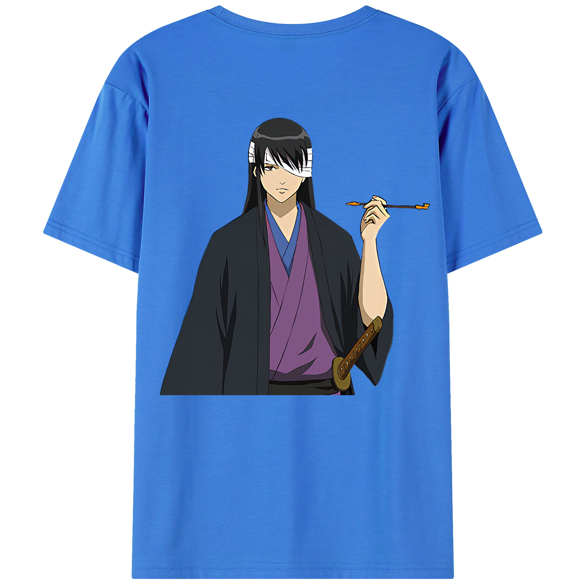 （画像用） ぎんたま 坂田銀時（さかたぎんとき） 神楽 志村新八（しむら しんぱち） GINTAMA Sakata Gintoki Kagura Shimura Shinpachi 綿100％半袖Tシャツ（背面プリント）