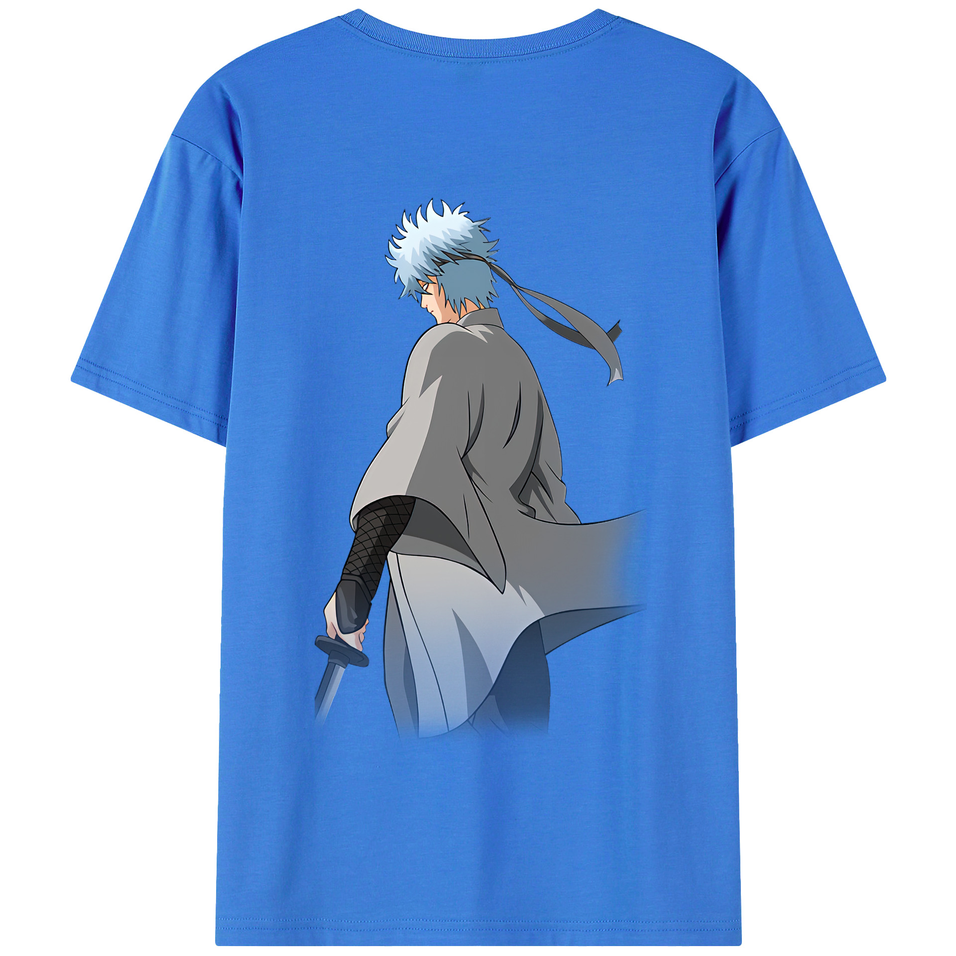（画像用） ぎんたま 坂田銀時（さかたぎんとき） 神楽 志村新八（しむら しんぱち） GINTAMA Sakata Gintoki Kagura Shimura Shinpachi 綿100％半袖Tシャツ（背面プリント）