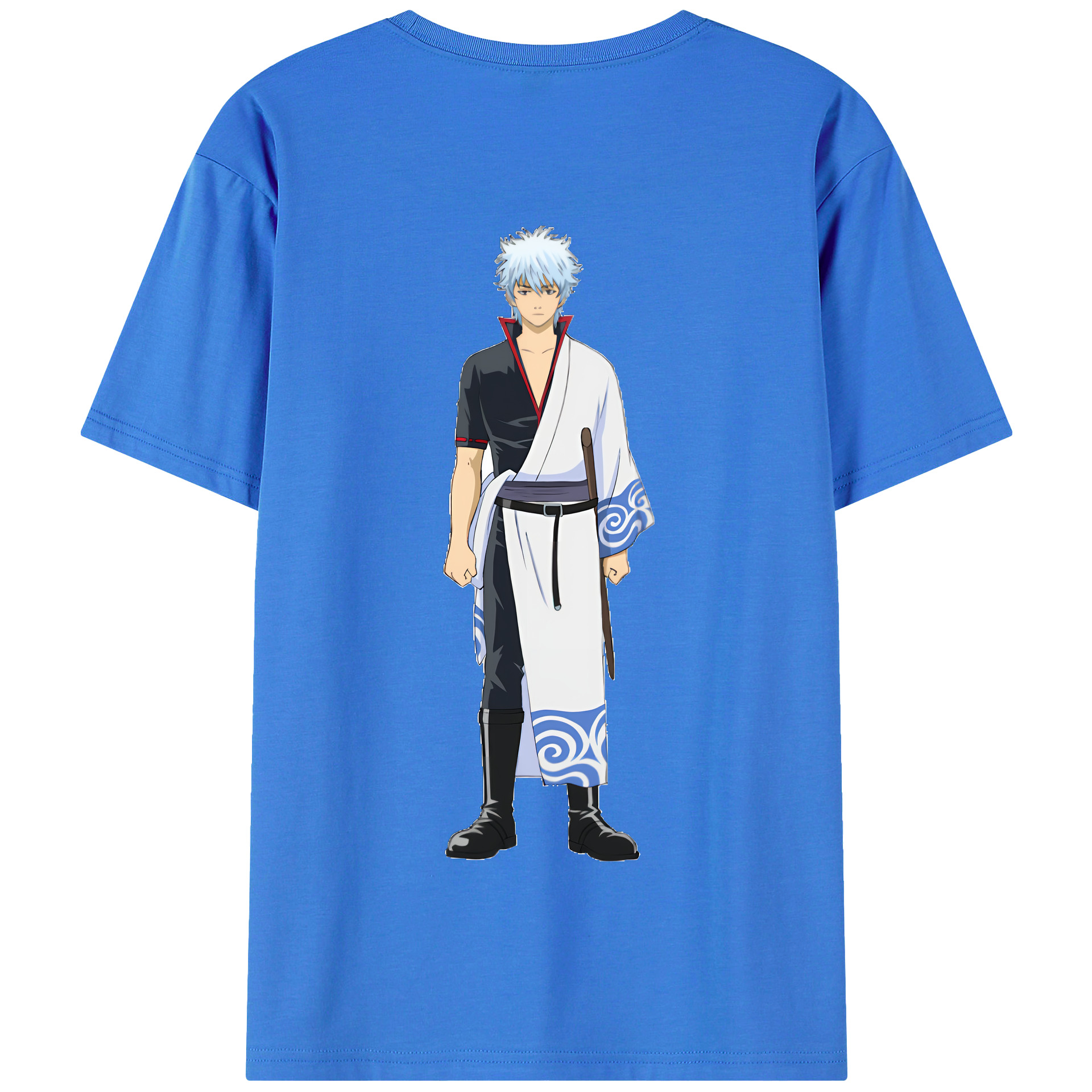 （画像用） ぎんたま 坂田銀時（さかたぎんとき） 神楽 志村新八（しむら しんぱち） GINTAMA Sakata Gintoki Kagura Shimura Shinpachi 綿100％半袖Tシャツ（背面プリント）