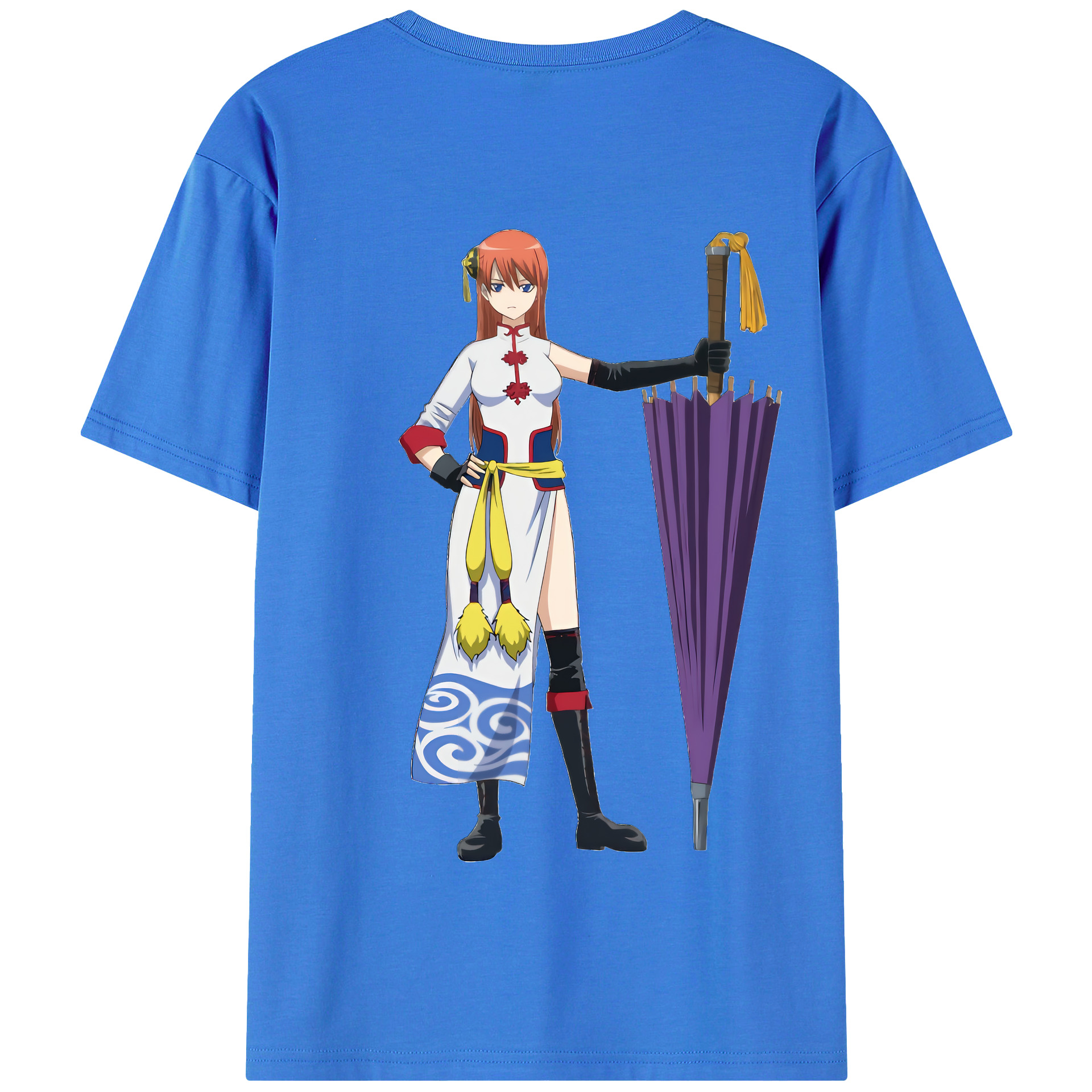 （画像用） ぎんたま 坂田銀時（さかたぎんとき） 神楽 志村新八（しむら しんぱち） GINTAMA Sakata Gintoki Kagura Shimura Shinpachi 綿100％半袖Tシャツ（背面プリント）