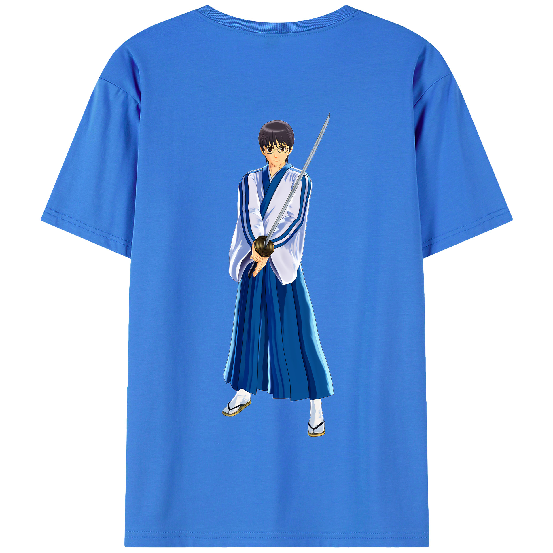（画像用） ぎんたま 坂田銀時（さかたぎんとき） 神楽 志村新八（しむら しんぱち） GINTAMA Sakata Gintoki Kagura Shimura Shinpachi 綿100％半袖Tシャツ（背面プリント）