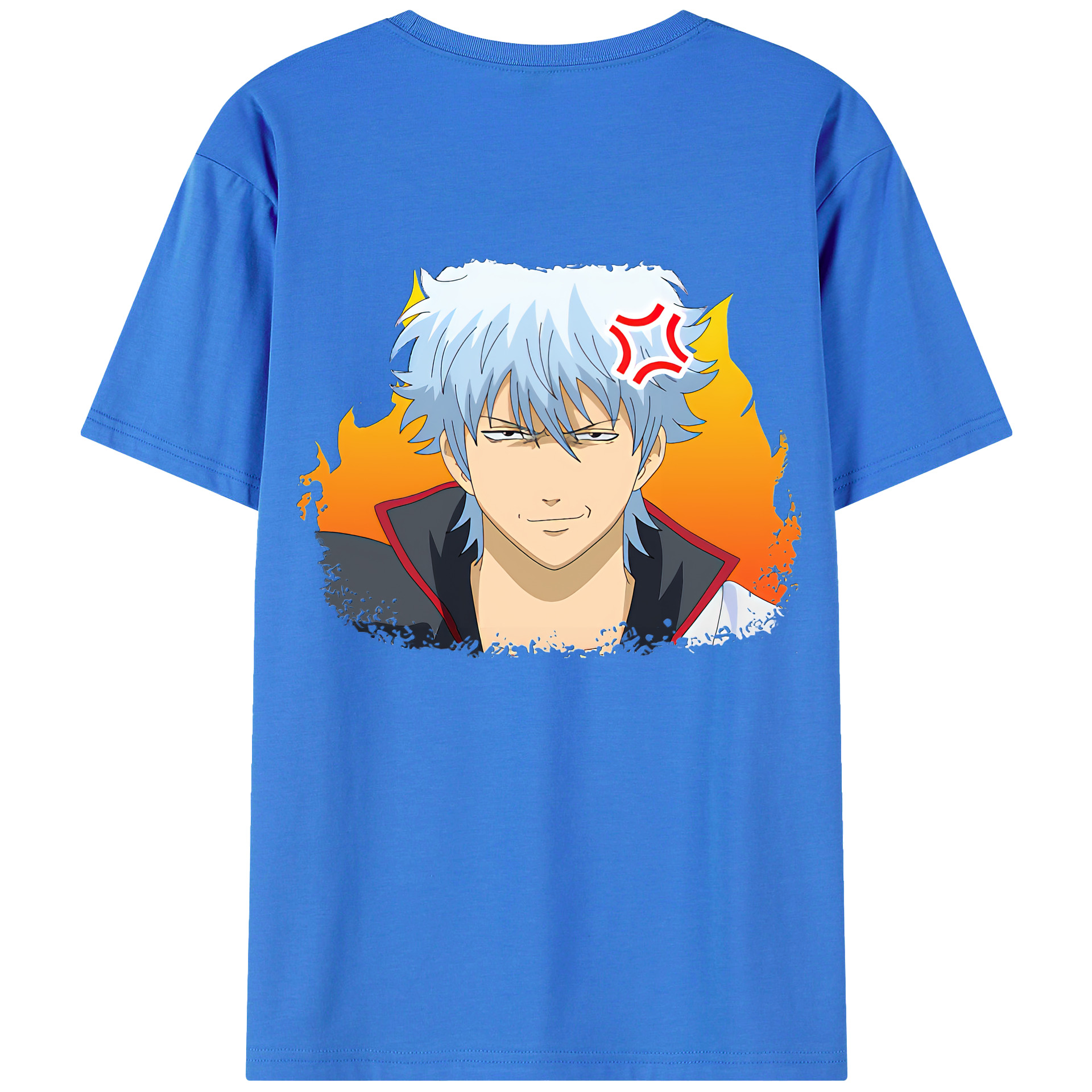 （画像用） ぎんたま 坂田銀時（さかたぎんとき） 神楽 志村新八（しむら しんぱち） GINTAMA Sakata Gintoki Kagura Shimura Shinpachi 綿100％半袖Tシャツ（背面プリント）