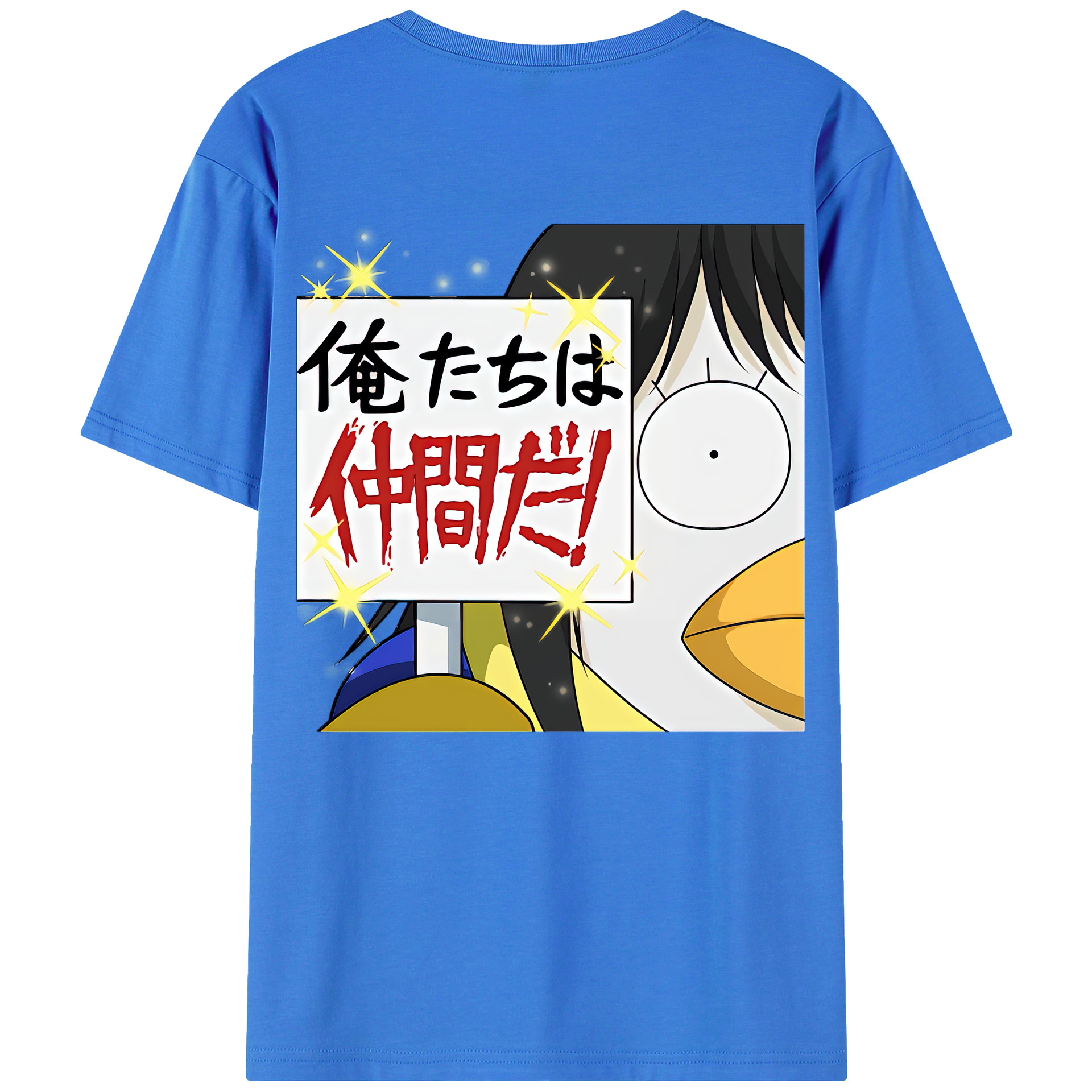 （画像用） ぎんたま 坂田銀時（さかたぎんとき） 神楽 志村新八（しむら しんぱち） GINTAMA Sakata Gintoki Kagura Shimura Shinpachi 綿100％半袖Tシャツ（背面プリント）