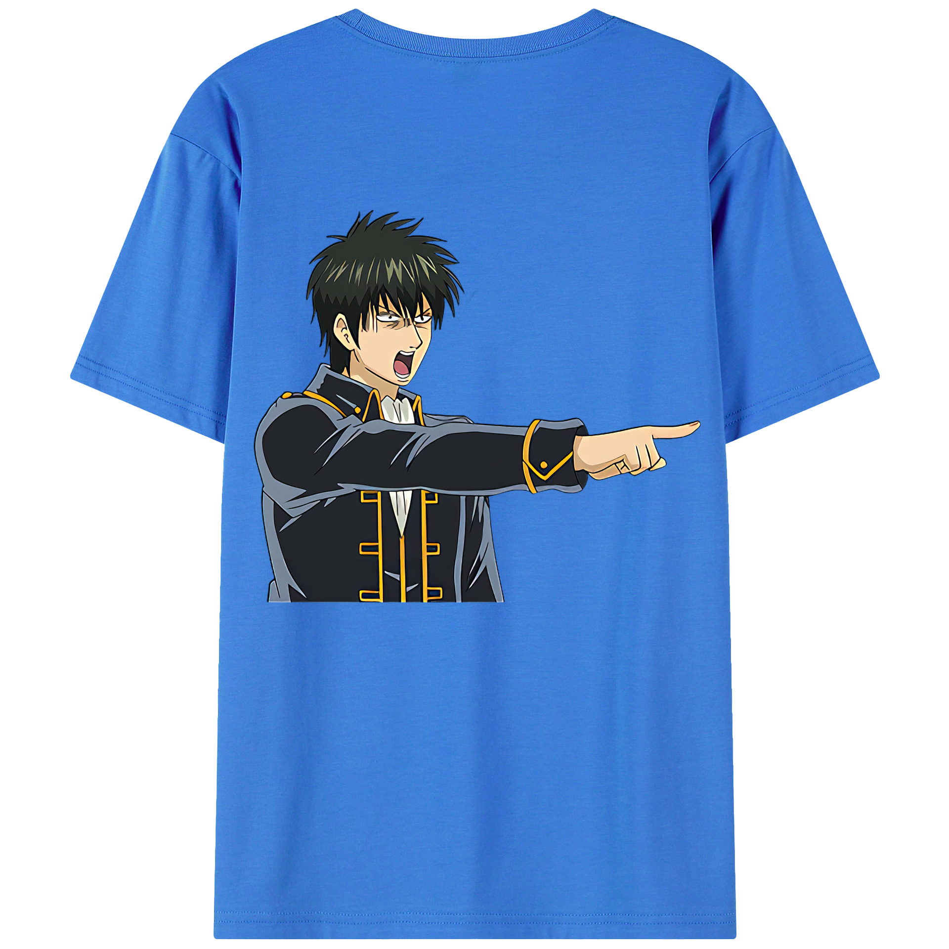 （画像用） ぎんたま 坂田銀時（さかたぎんとき） 神楽 志村新八（しむら しんぱち） GINTAMA Sakata Gintoki Kagura Shimura Shinpachi 綿100％半袖Tシャツ（背面プリント）