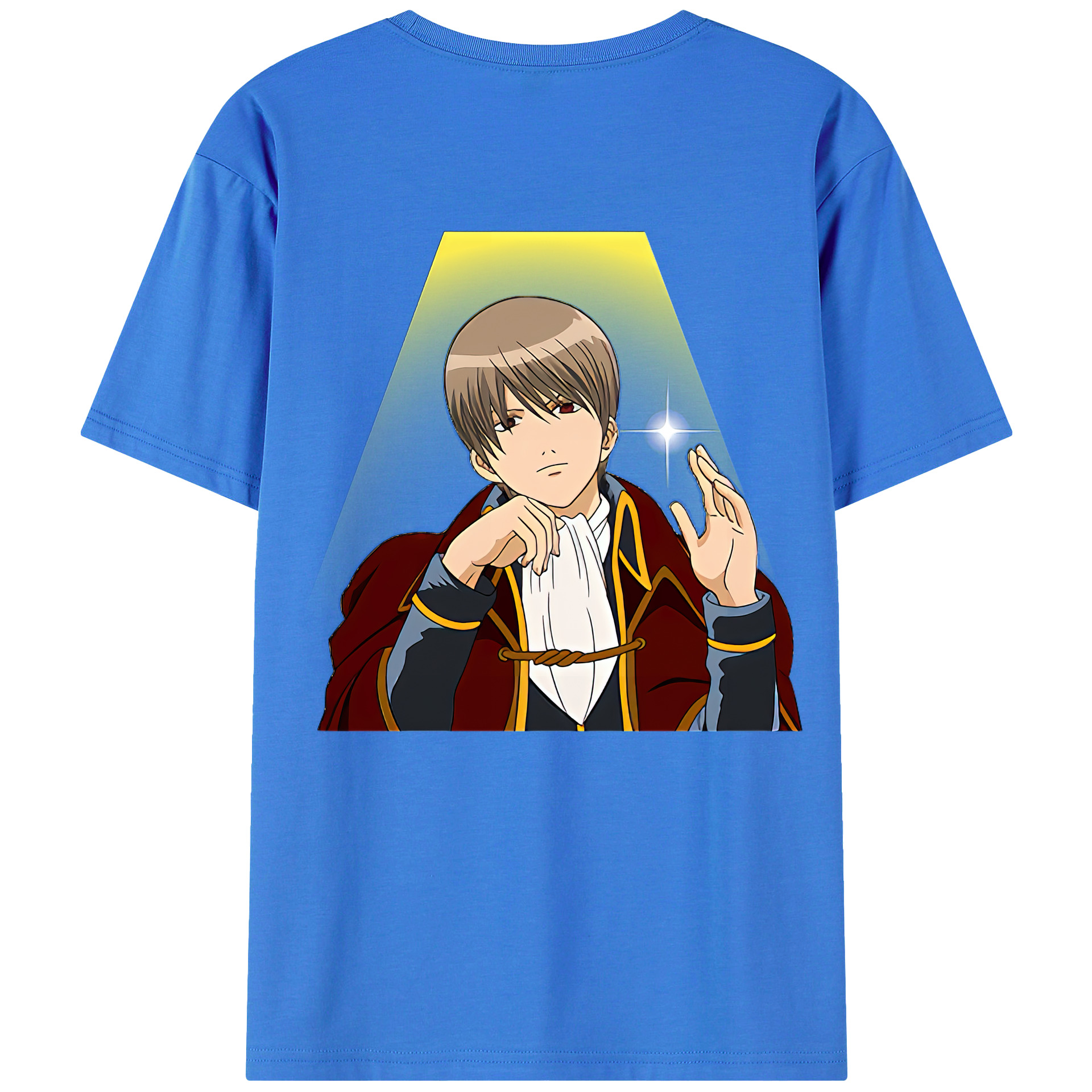 （画像用） ぎんたま 坂田銀時（さかたぎんとき） 神楽 志村新八（しむら しんぱち） GINTAMA Sakata Gintoki Kagura Shimura Shinpachi 綿100％半袖Tシャツ（背面プリント）