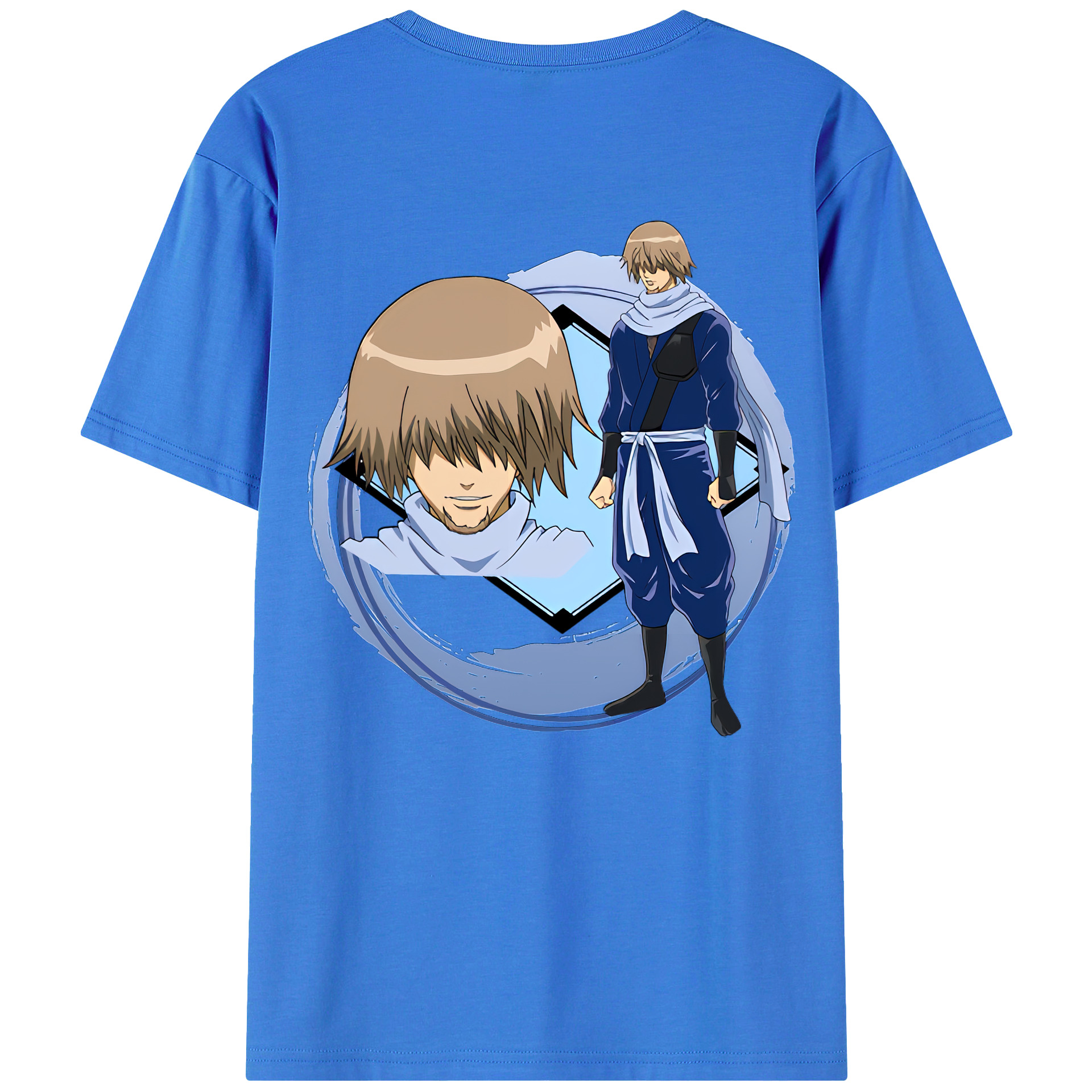 （画像用） ぎんたま 坂田銀時（さかたぎんとき） 神楽 志村新八（しむら しんぱち） GINTAMA Sakata Gintoki Kagura Shimura Shinpachi 綿100％半袖Tシャツ（背面プリント）