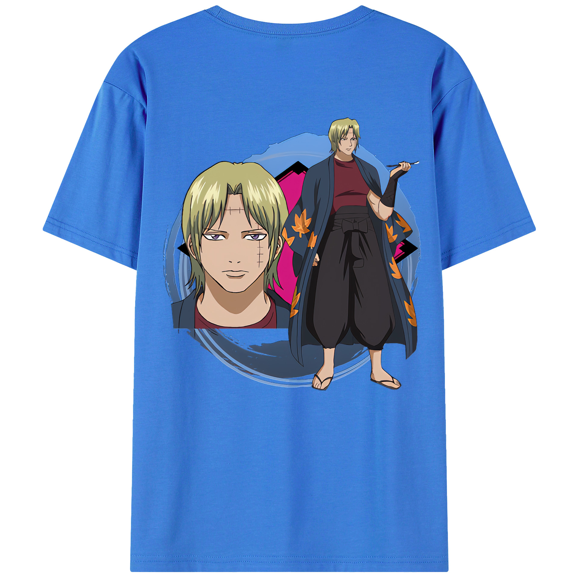 （画像用） ぎんたま 坂田銀時（さかたぎんとき） 神楽 志村新八（しむら しんぱち） GINTAMA Sakata Gintoki Kagura Shimura Shinpachi 綿100％半袖Tシャツ（背面プリント）
