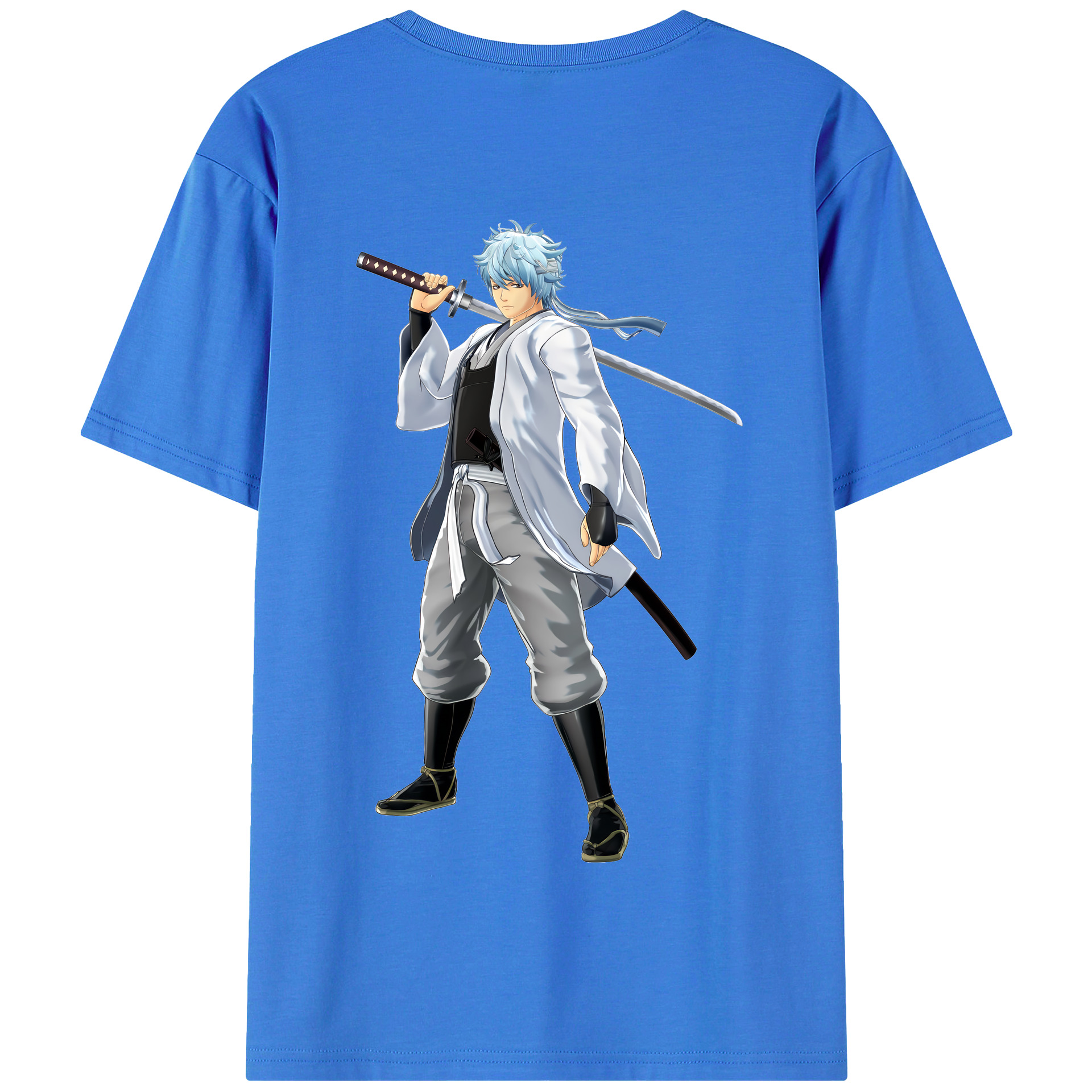 （画像用） ぎんたま 坂田銀時（さかたぎんとき） 神楽 志村新八（しむら しんぱち） GINTAMA Sakata Gintoki Kagura Shimura Shinpachi 綿100％半袖Tシャツ（背面プリント）