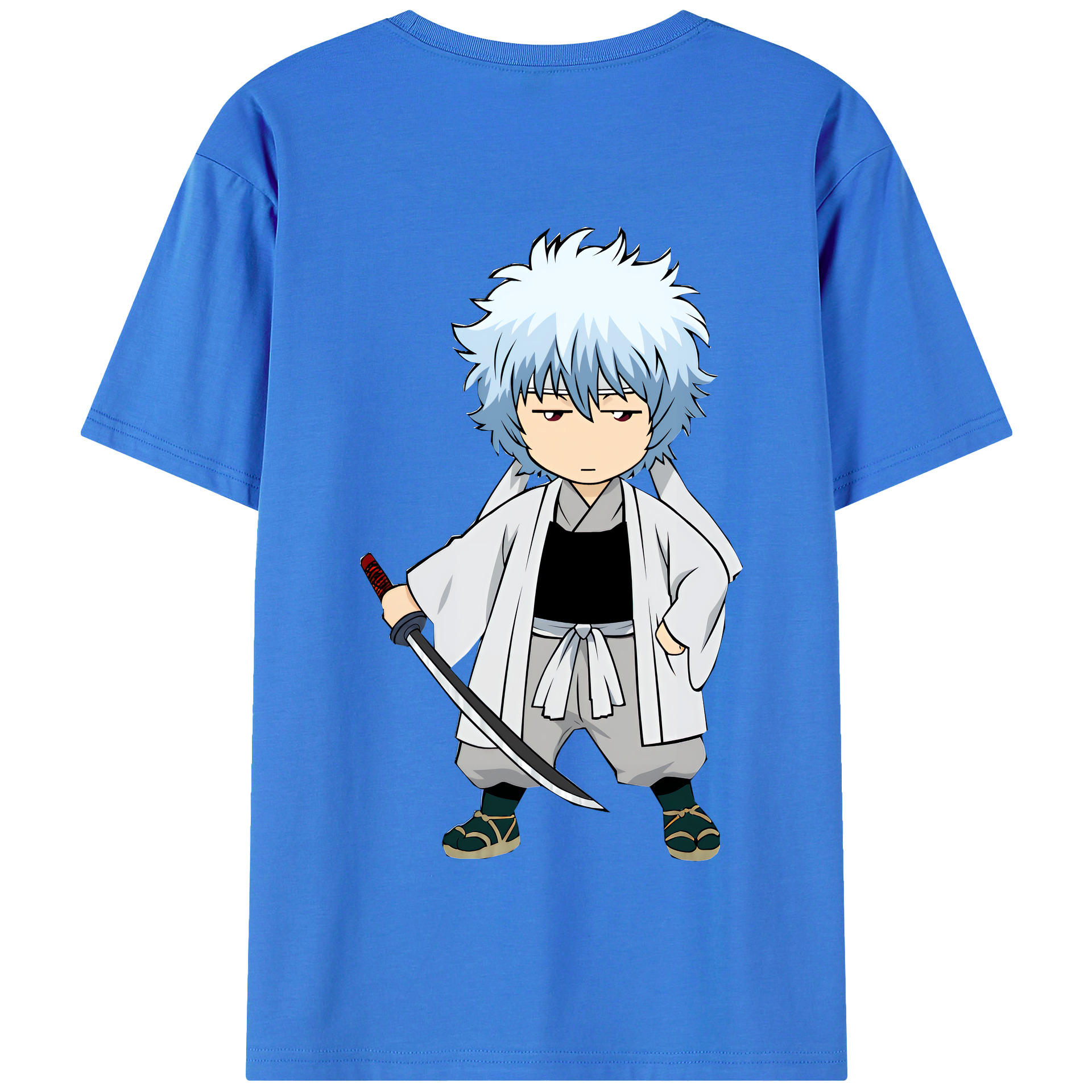 （画像用） ぎんたま 坂田銀時（さかたぎんとき） 神楽 志村新八（しむら しんぱち） GINTAMA Sakata Gintoki Kagura Shimura Shinpachi 綿100％半袖Tシャツ（背面プリント）