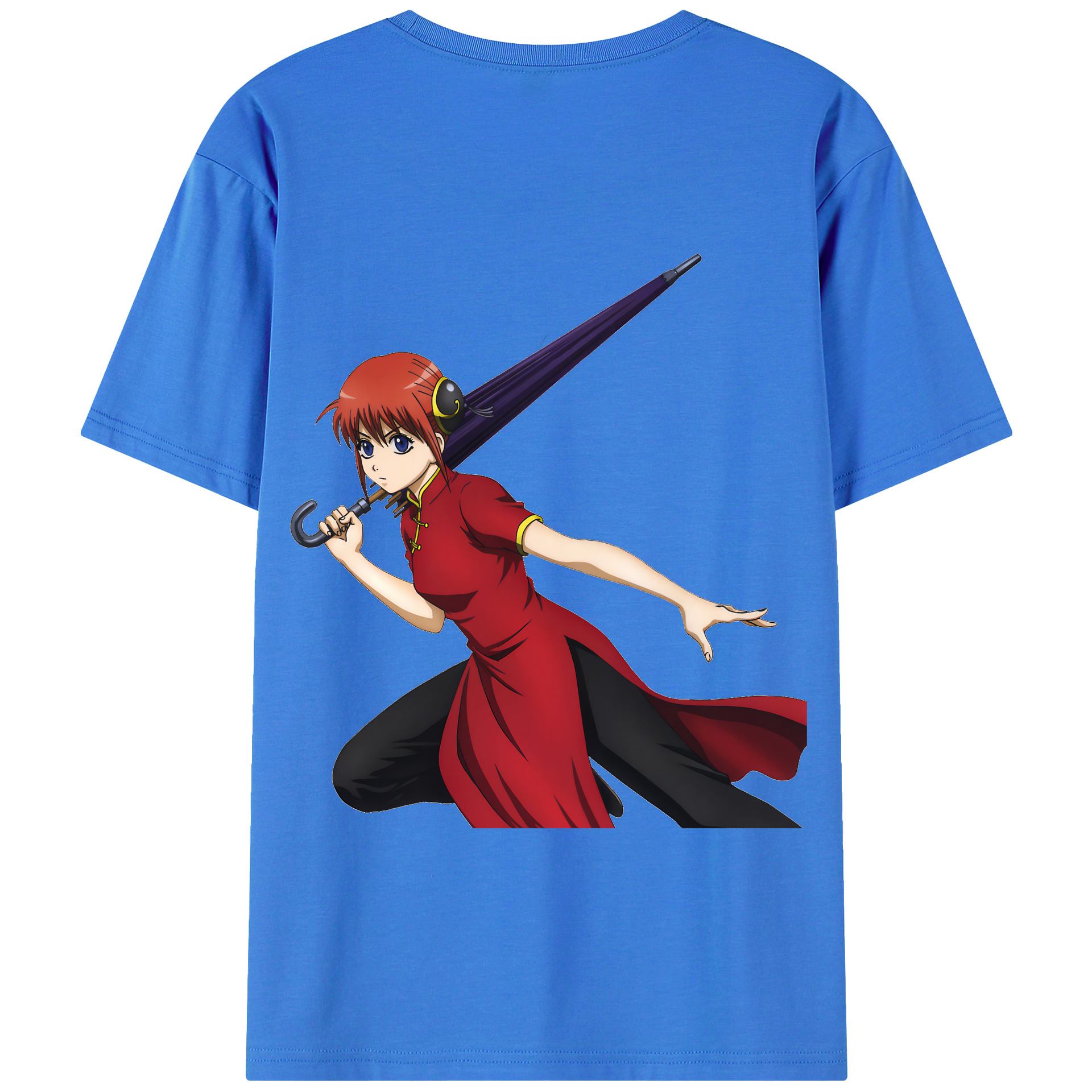 （画像用） ぎんたま 坂田銀時（さかたぎんとき） 神楽 志村新八（しむら しんぱち） GINTAMA Sakata Gintoki Kagura Shimura Shinpachi 綿100％半袖Tシャツ（背面プリント）