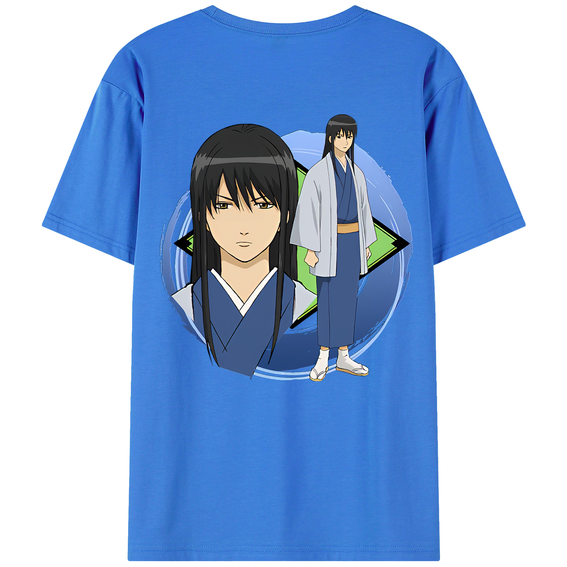 （画像用） ぎんたま 坂田銀時（さかたぎんとき） 神楽 志村新八（しむら しんぱち） GINTAMA Sakata Gintoki Kagura Shimura Shinpachi 綿100％半袖Tシャツ（背面プリント）