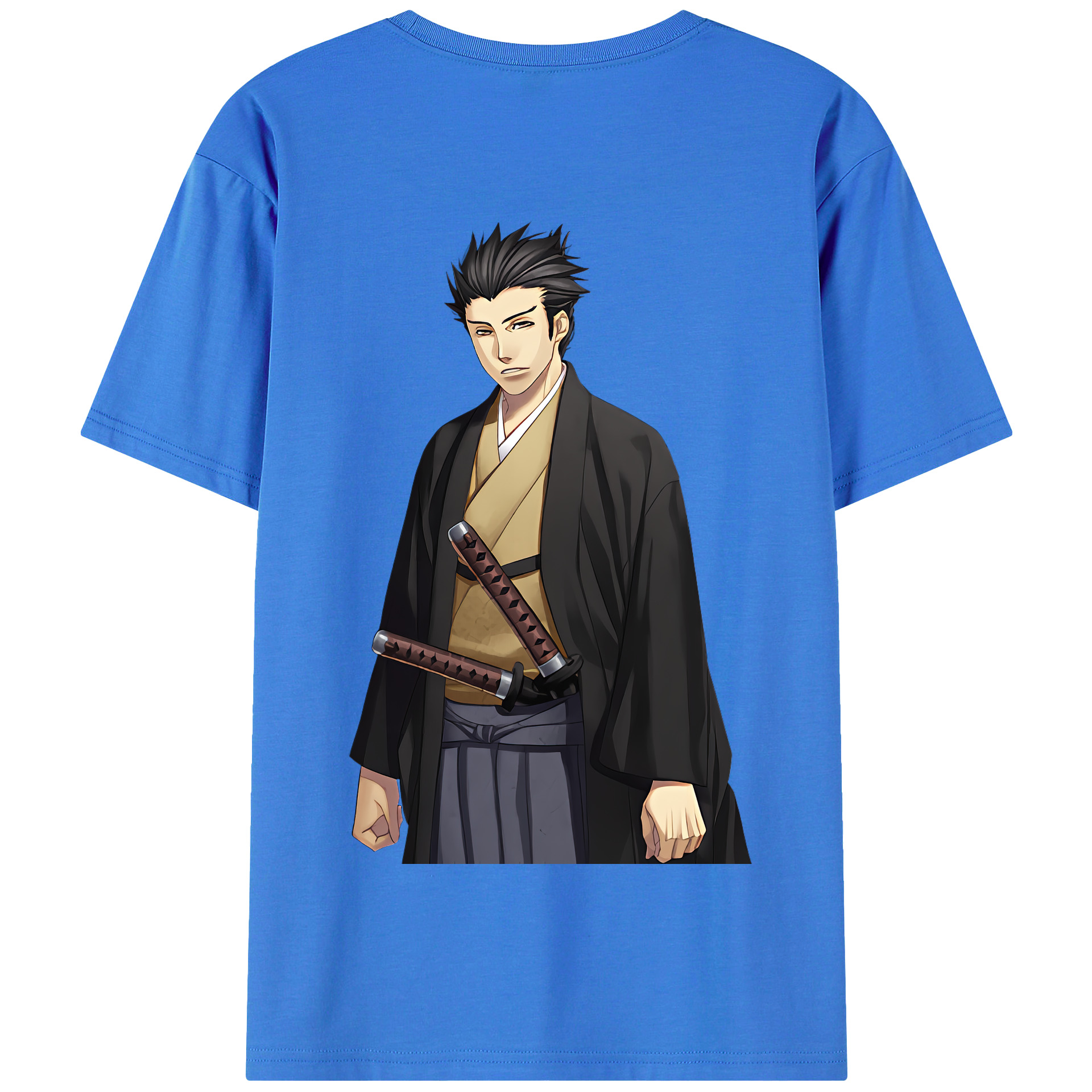 （画像用） ぎんたま 坂田銀時（さかたぎんとき） 神楽 志村新八（しむら しんぱち） GINTAMA Sakata Gintoki Kagura Shimura Shinpachi 綿100％半袖Tシャツ（背面プリント）