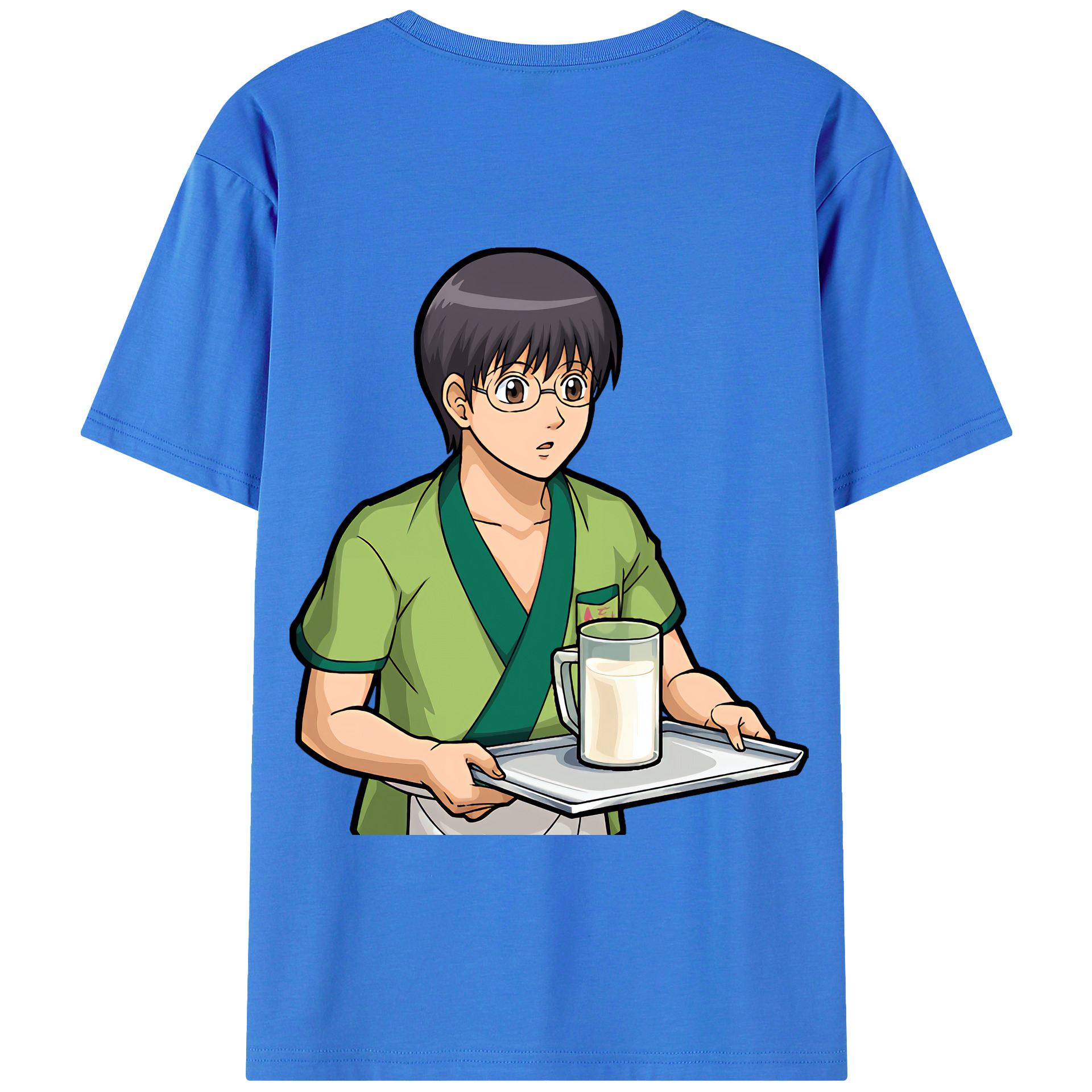 （画像用） ぎんたま 坂田銀時（さかたぎんとき） 神楽 志村新八（しむら しんぱち） GINTAMA Sakata Gintoki Kagura Shimura Shinpachi 綿100％半袖Tシャツ（背面プリント）