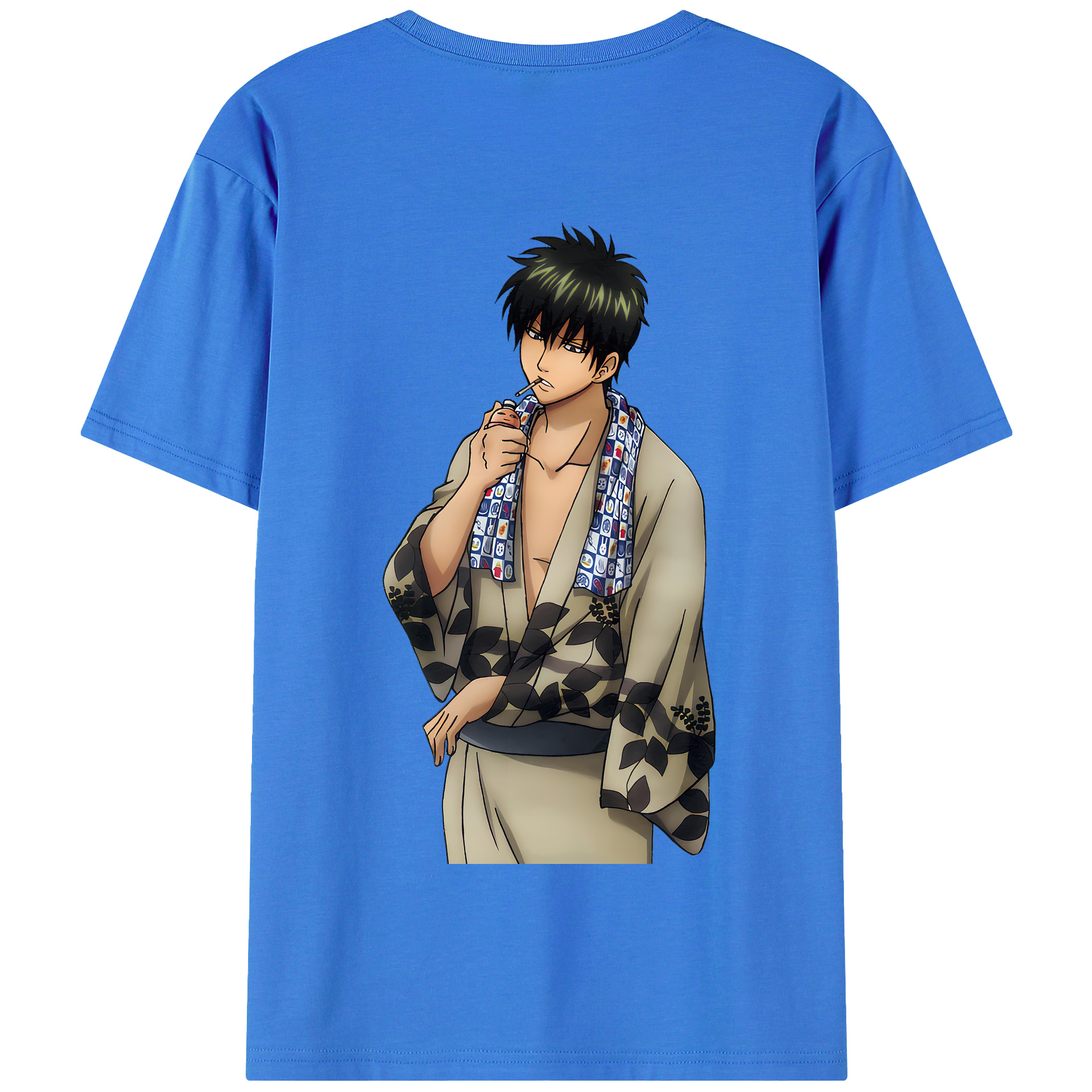（画像用） ぎんたま 坂田銀時（さかたぎんとき） 神楽 志村新八（しむら しんぱち） GINTAMA Sakata Gintoki Kagura Shimura Shinpachi 綿100％半袖Tシャツ（背面プリント）