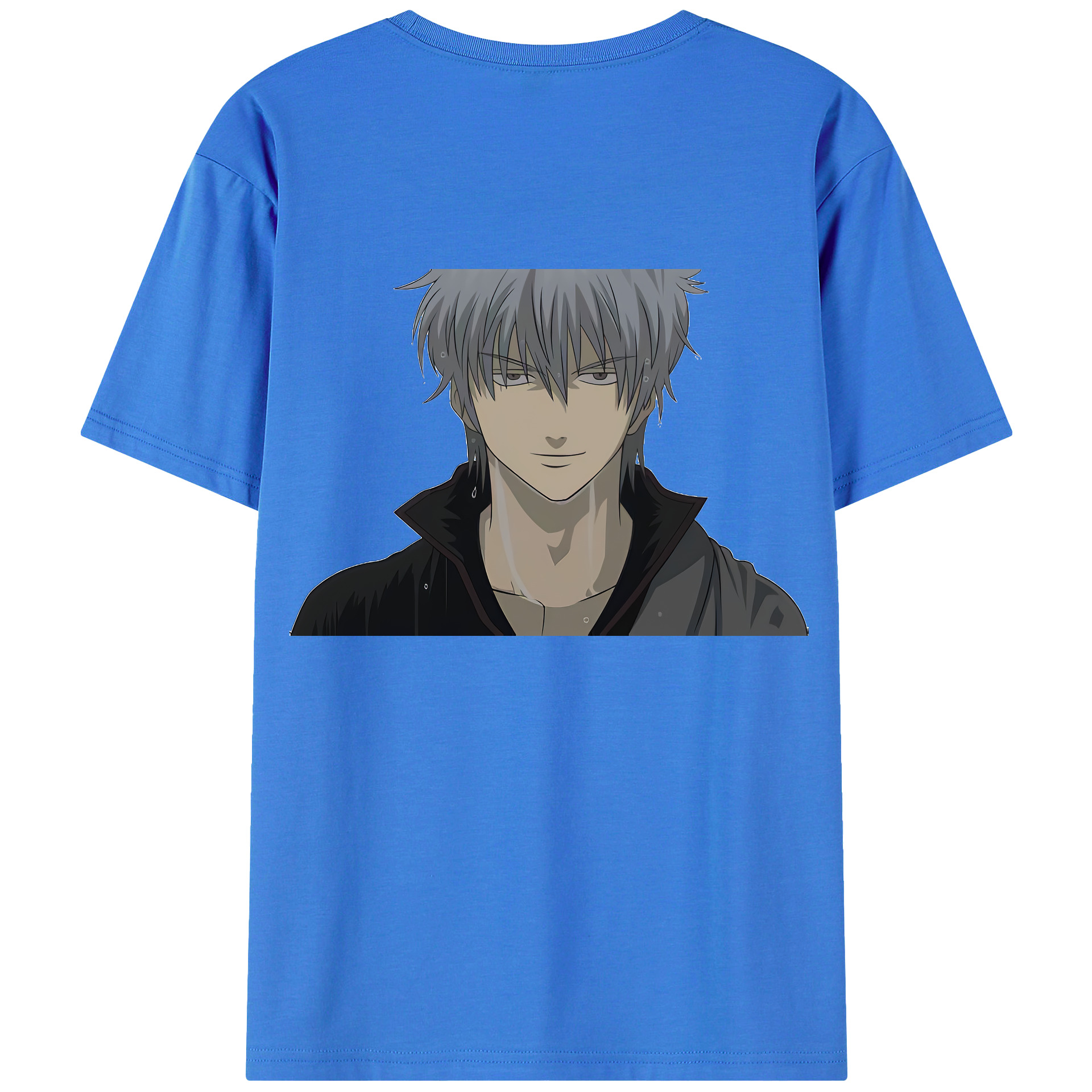 （画像用） ぎんたま 坂田銀時（さかたぎんとき） 神楽 志村新八（しむら しんぱち） GINTAMA Sakata Gintoki Kagura Shimura Shinpachi 綿100％半袖Tシャツ（背面プリント）