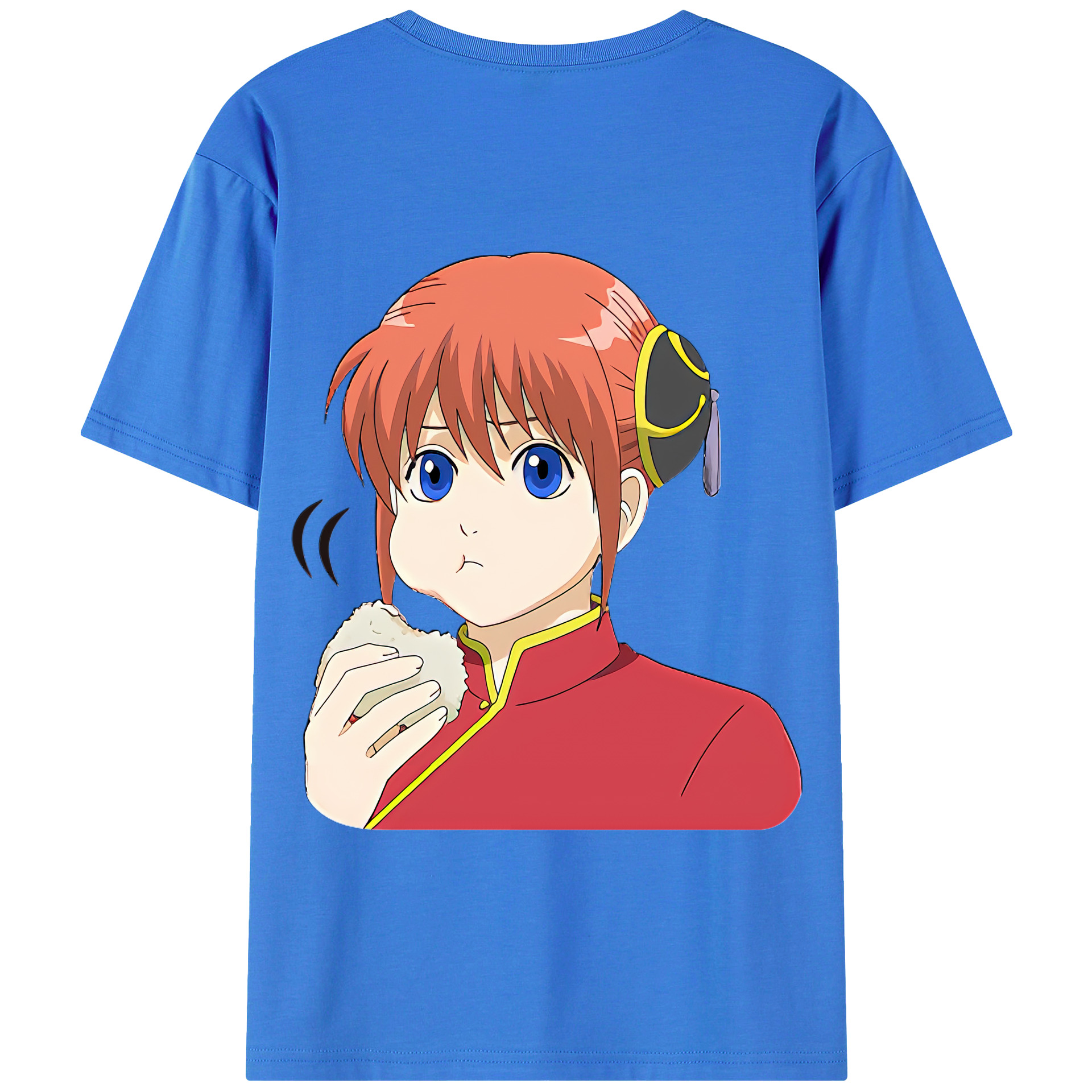 （画像用） ぎんたま 坂田銀時（さかたぎんとき） 神楽 志村新八（しむら しんぱち） GINTAMA Sakata Gintoki Kagura Shimura Shinpachi 綿100％半袖Tシャツ（背面プリント）