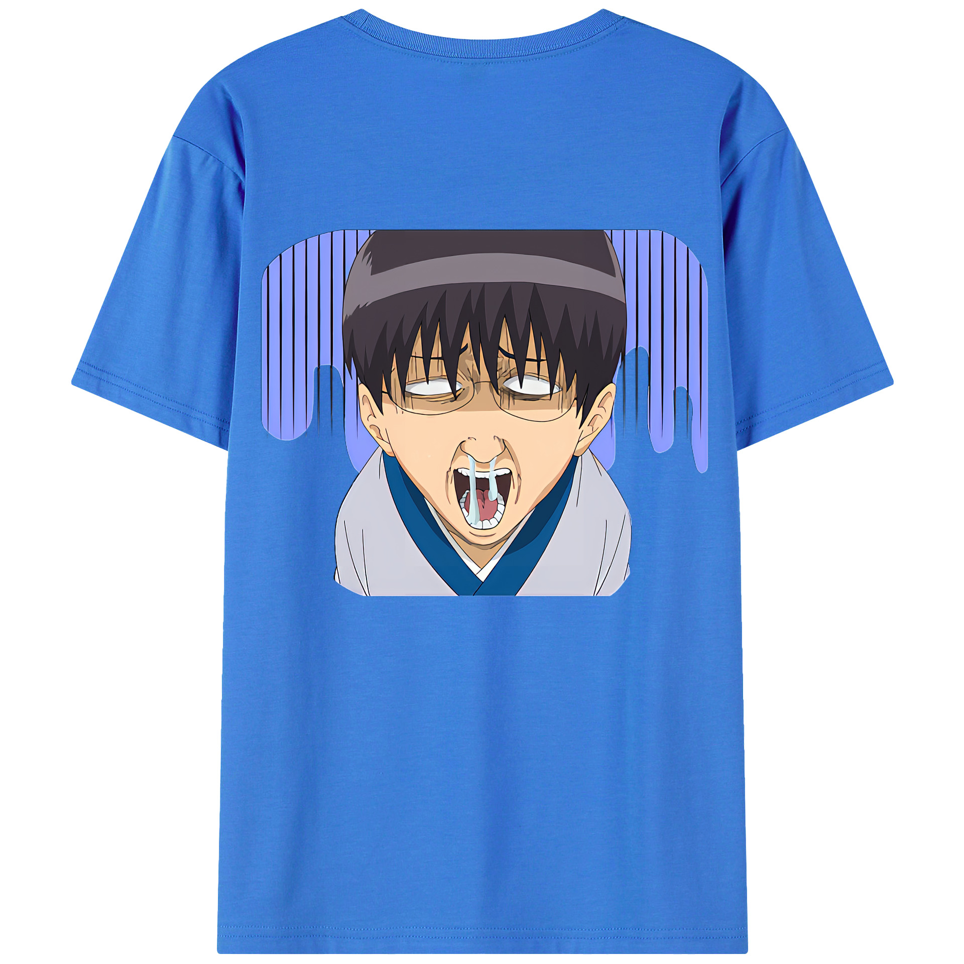 （画像用） ぎんたま 坂田銀時（さかたぎんとき） 神楽 志村新八（しむら しんぱち） GINTAMA Sakata Gintoki Kagura Shimura Shinpachi 綿100％半袖Tシャツ（背面プリント）