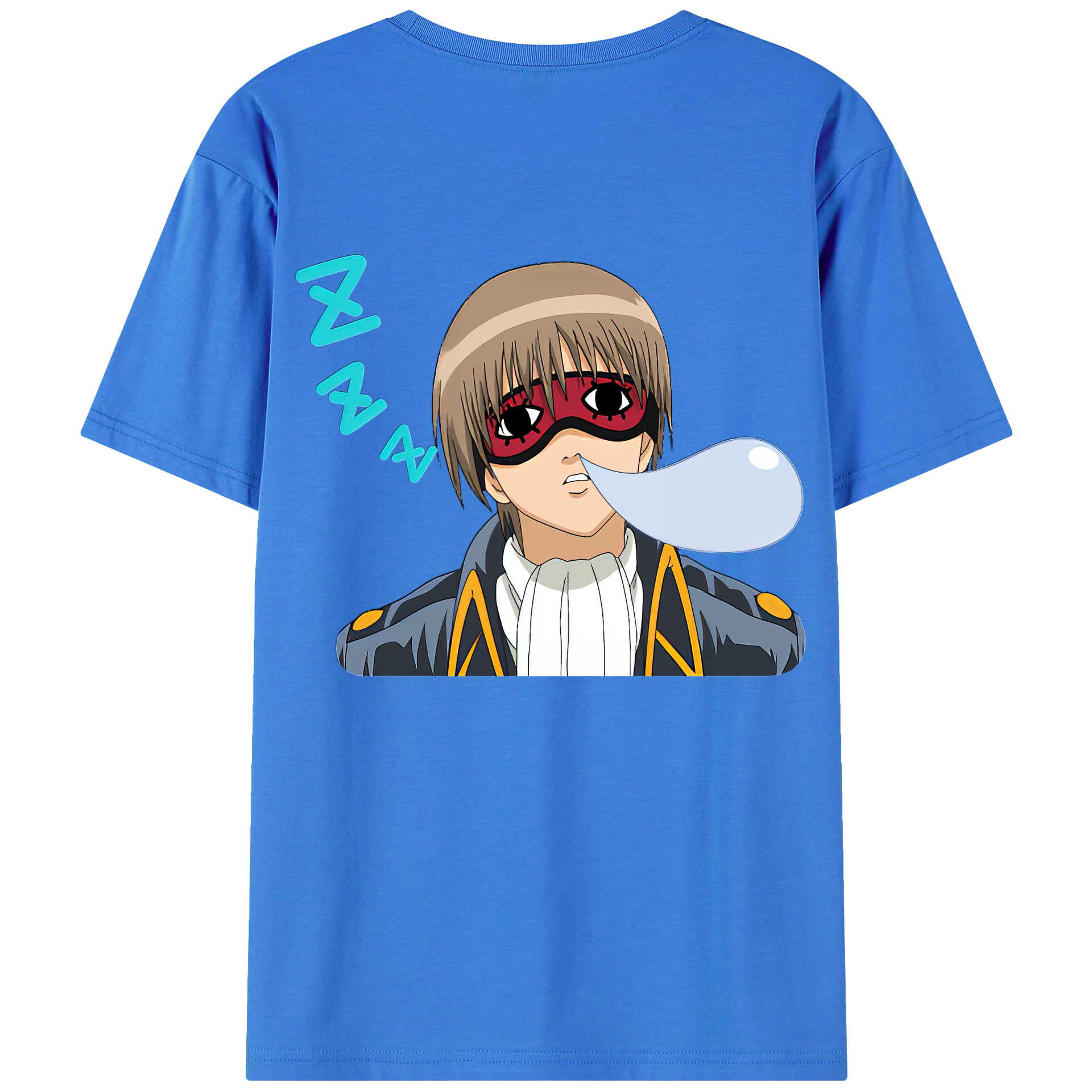 （画像用） ぎんたま 坂田銀時（さかたぎんとき） 神楽 志村新八（しむら しんぱち） GINTAMA Sakata Gintoki Kagura Shimura Shinpachi 綿100％半袖Tシャツ（背面プリント）
