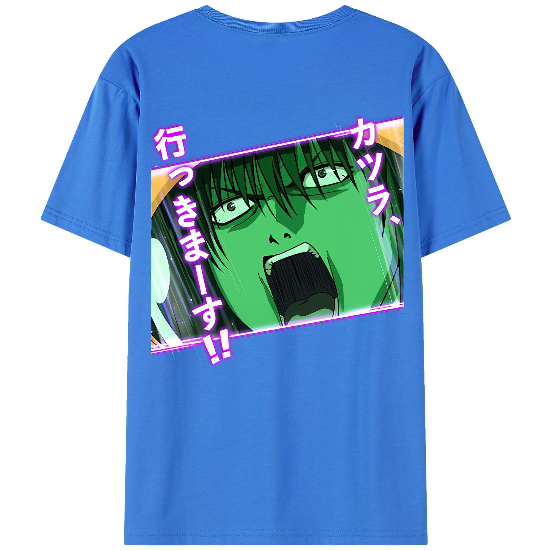 （画像用） ぎんたま 坂田銀時（さかたぎんとき） 神楽 志村新八（しむら しんぱち） GINTAMA Sakata Gintoki Kagura Shimura Shinpachi 綿100％半袖Tシャツ（背面プリント）